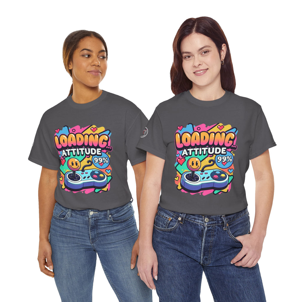 Loading Attitude Retro Gaming Heavy Cotton Tee