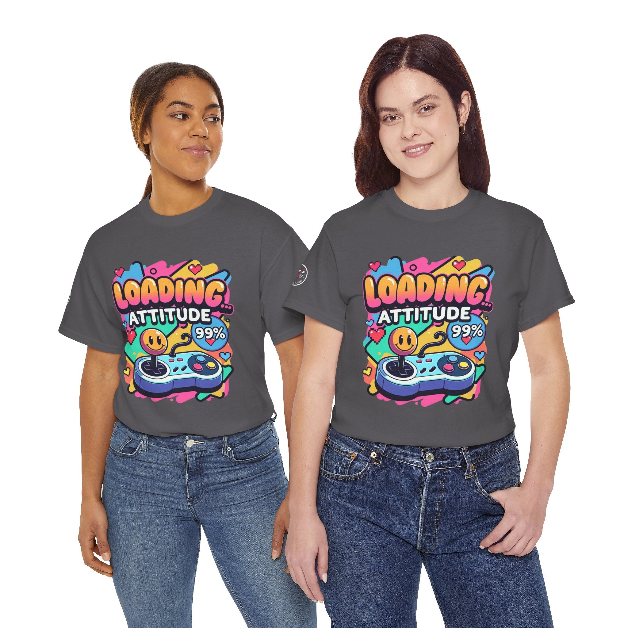 Loading Attitude Retro Gaming Heavy Cotton Tee