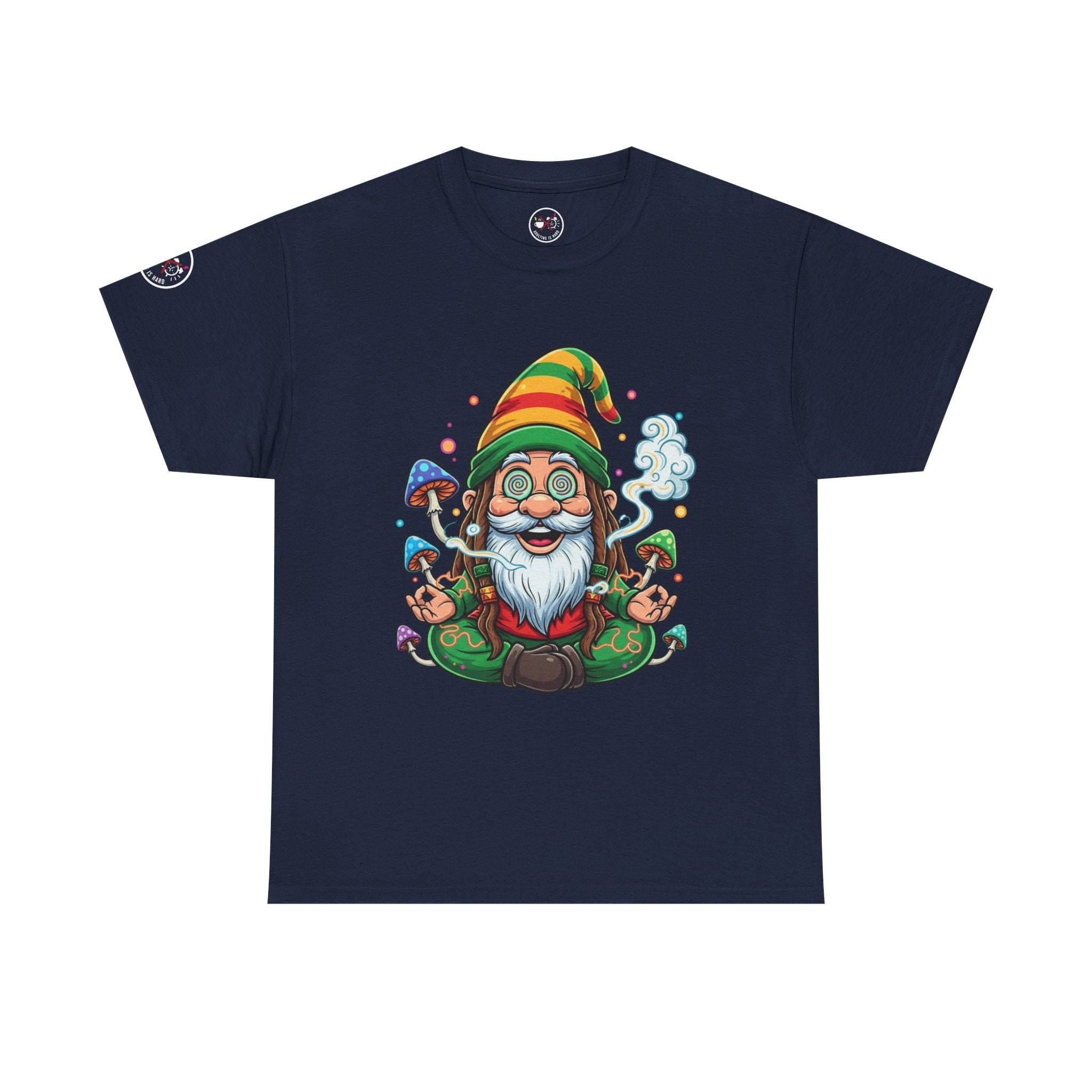 Gnome Meditation Heavy Cotton T‑Shirt