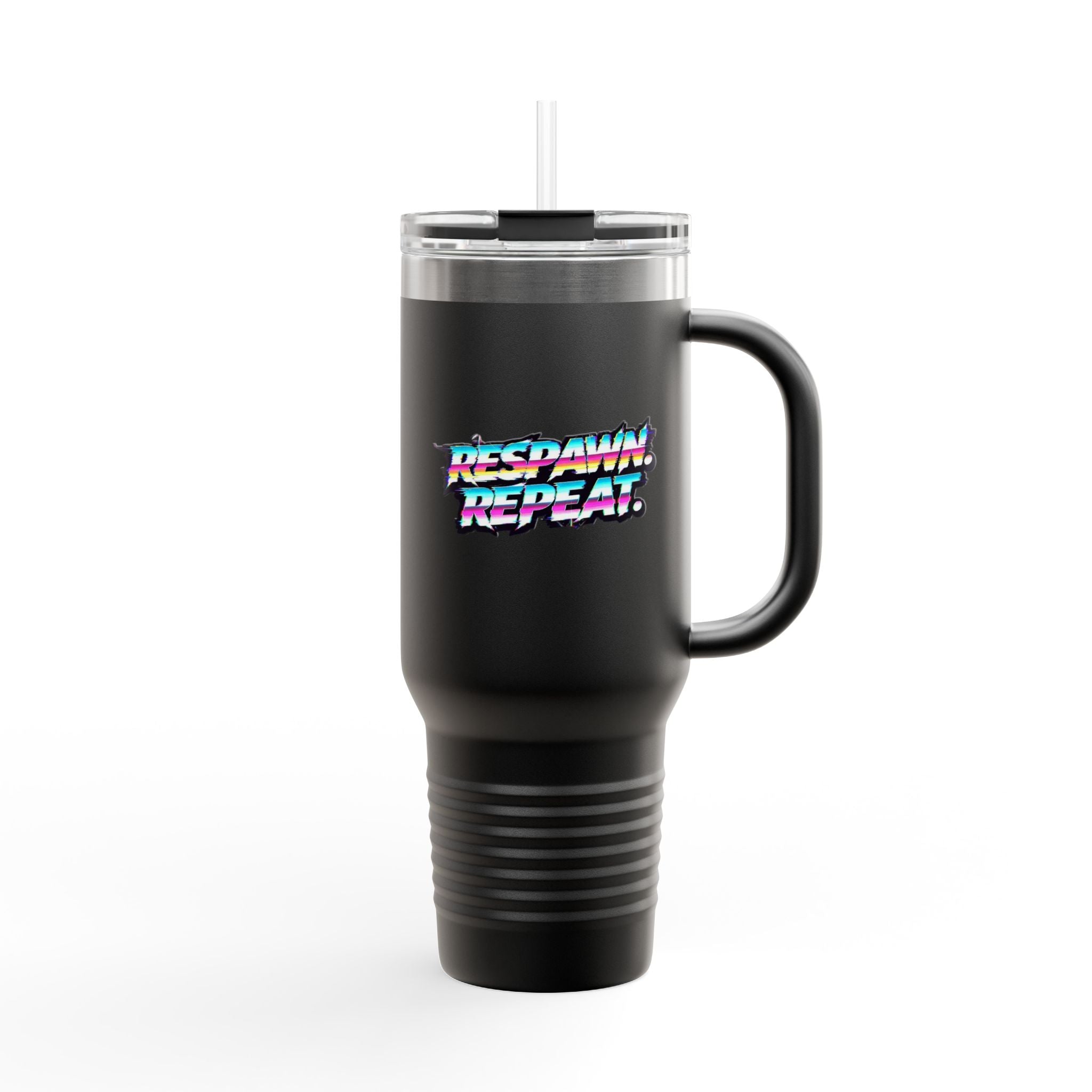 Respawn & Repeat Retro Gamer 40oz Insulated Travel Mug