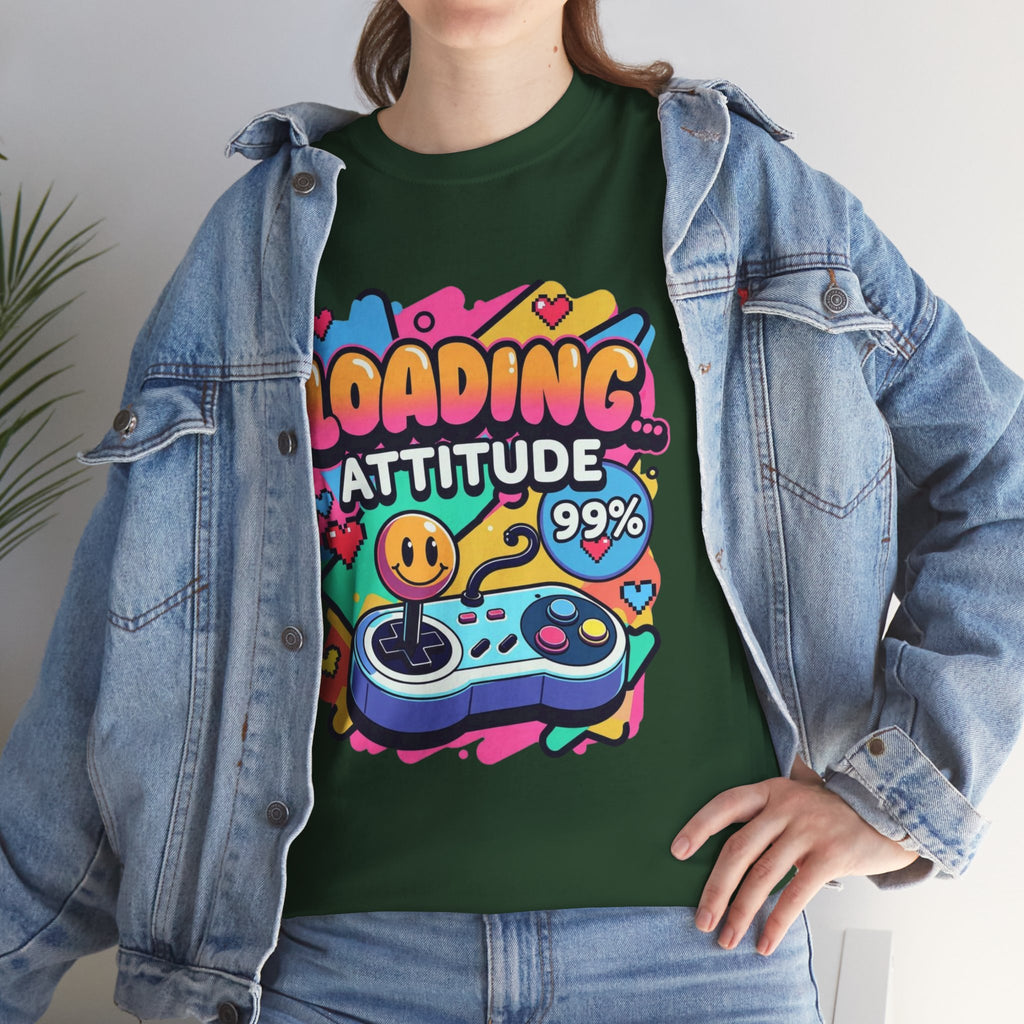 Loading Attitude Retro Gaming Heavy Cotton Tee
