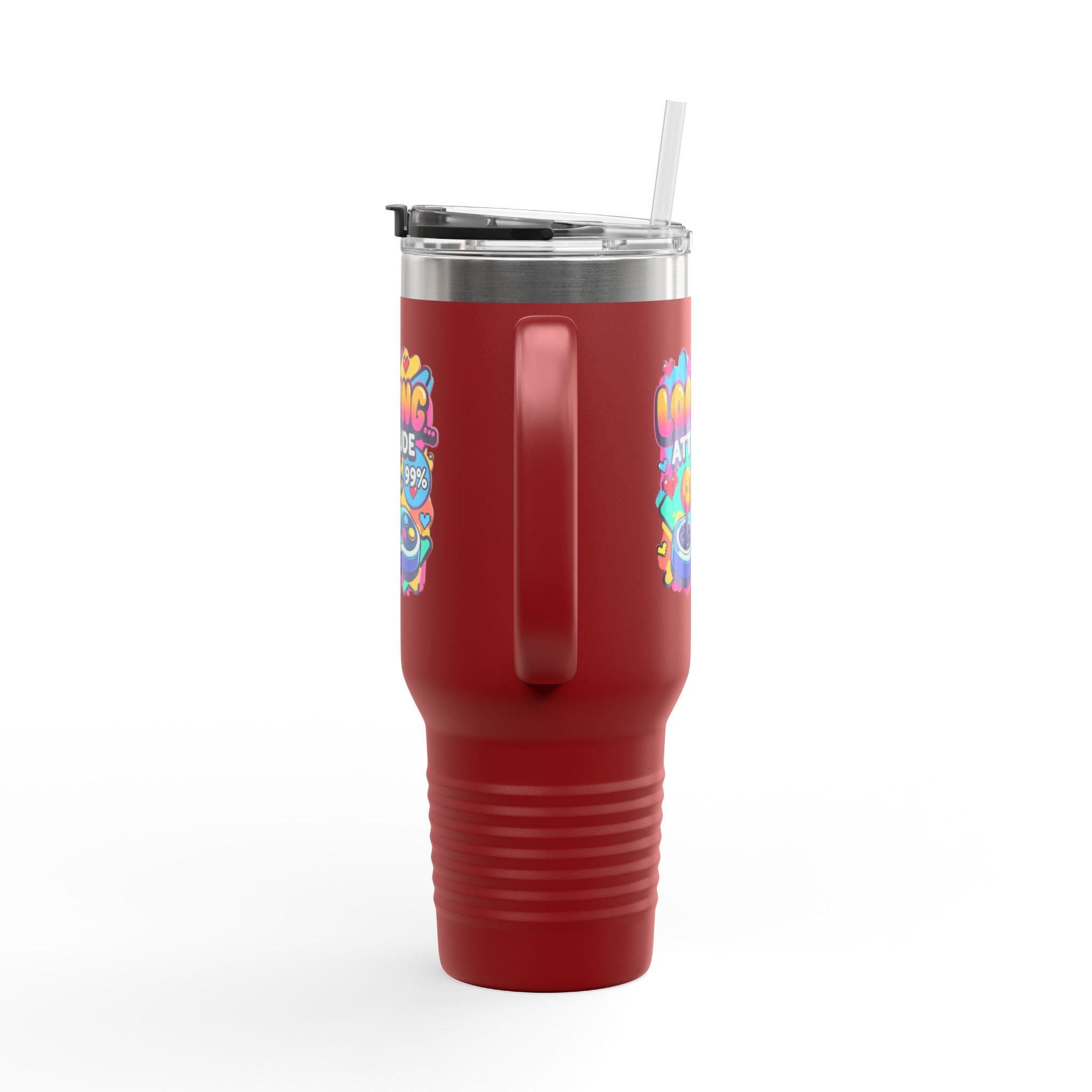 Loading Attitude 99% Retro Gamer 40oz insulated Travel Mug