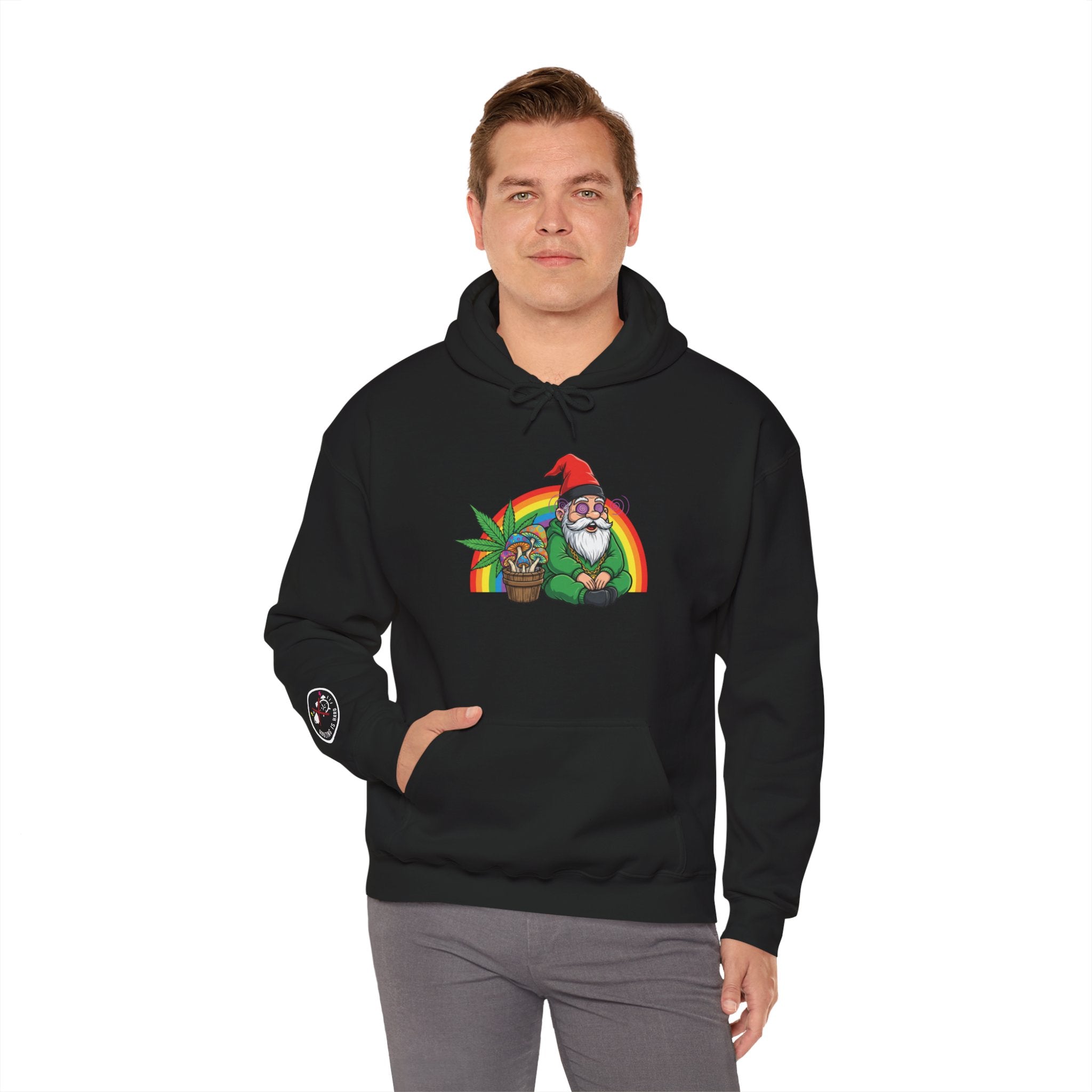 Gnome & Pot Of Treasure Rainbow Hoodie