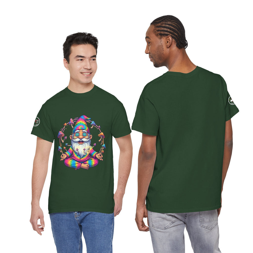 Mushroom Meditation Gnome Heavy Cotton Tee