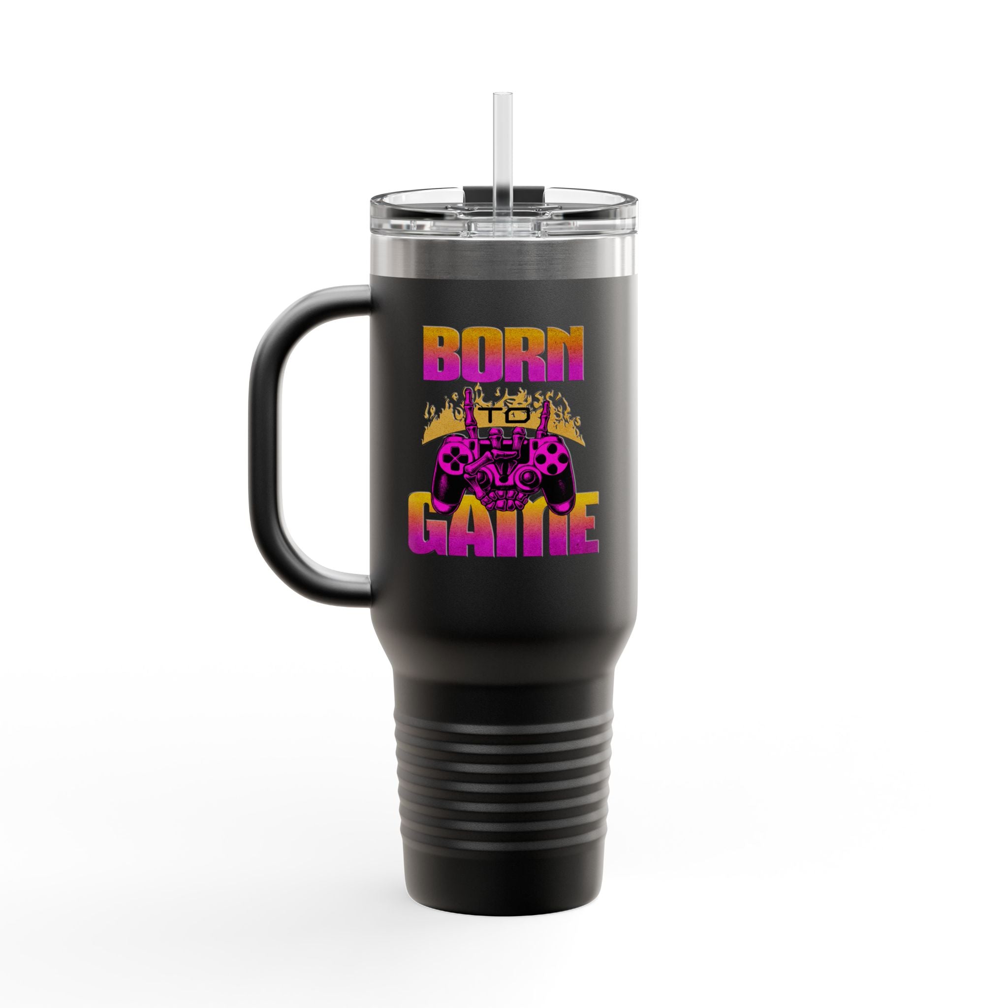 Born to Game 40oz Insulated Travel Mug