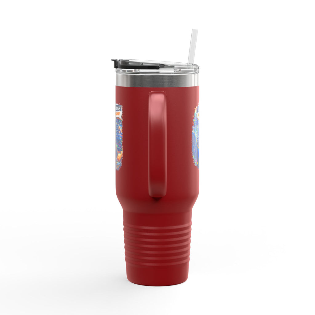 I Can't Pause An Online Game 40oz Insulated Tumbler Mug with Straw