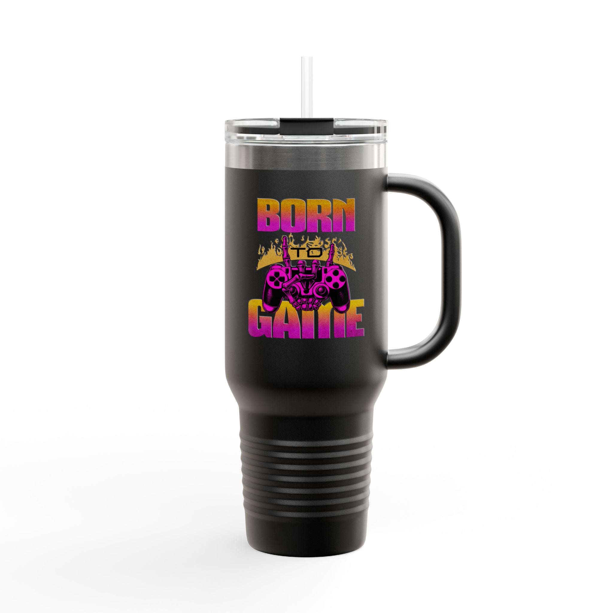 Born to Game 40oz Insulated Travel Mug