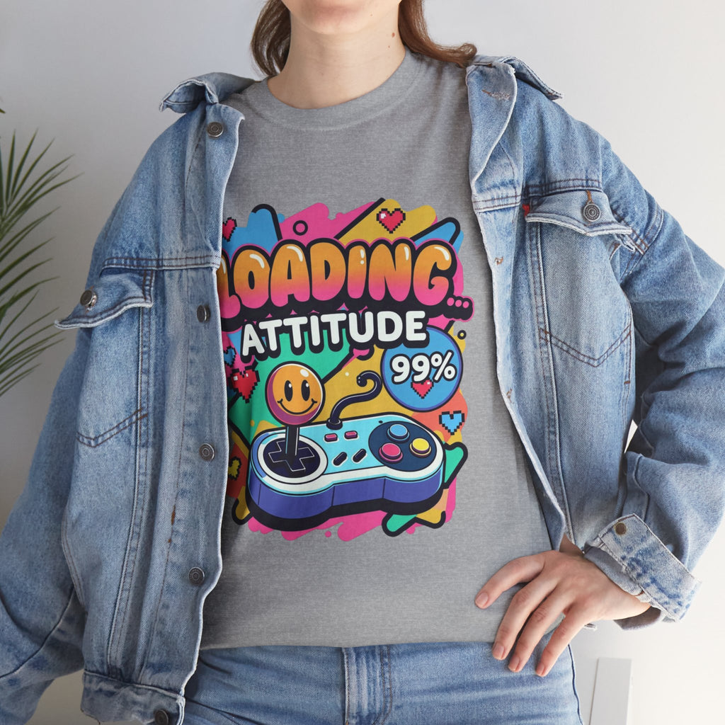 Loading Attitude Retro Gaming Heavy Cotton Tee