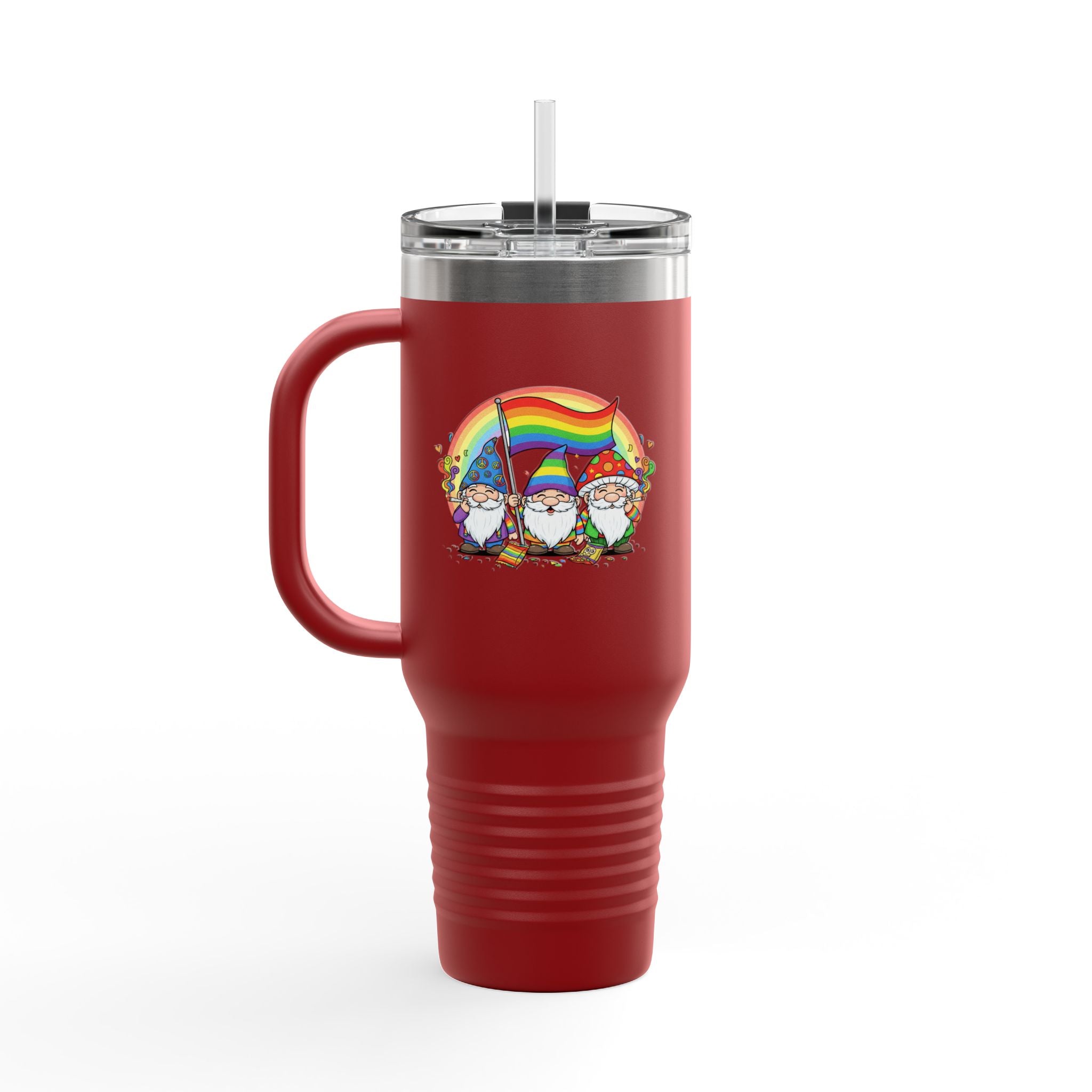 Pride Gnome 40oz Insulated Travel Mug