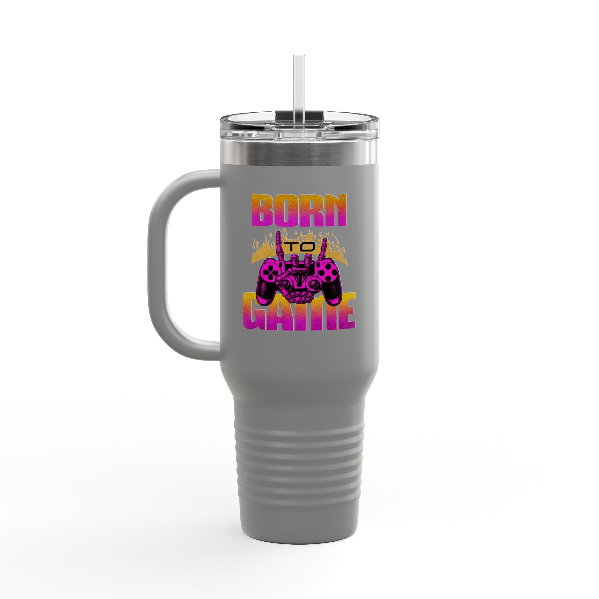 Born to Game 40oz Insulated Travel Mug