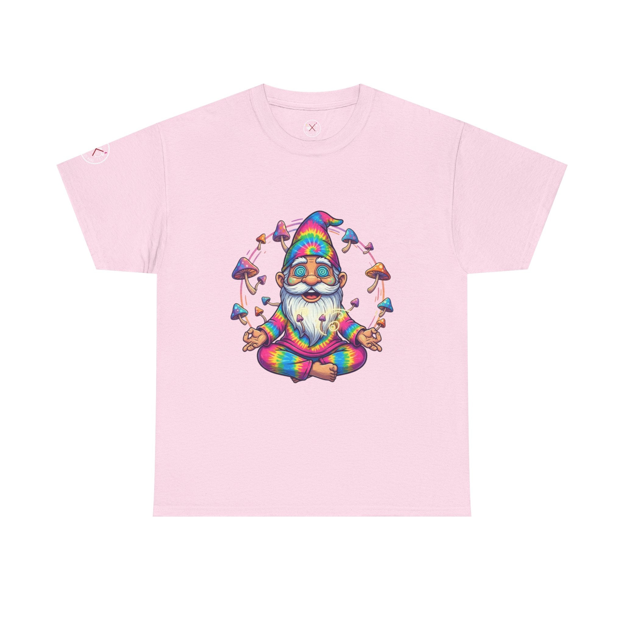 Mushroom Meditation Gnome Heavy Cotton Tee