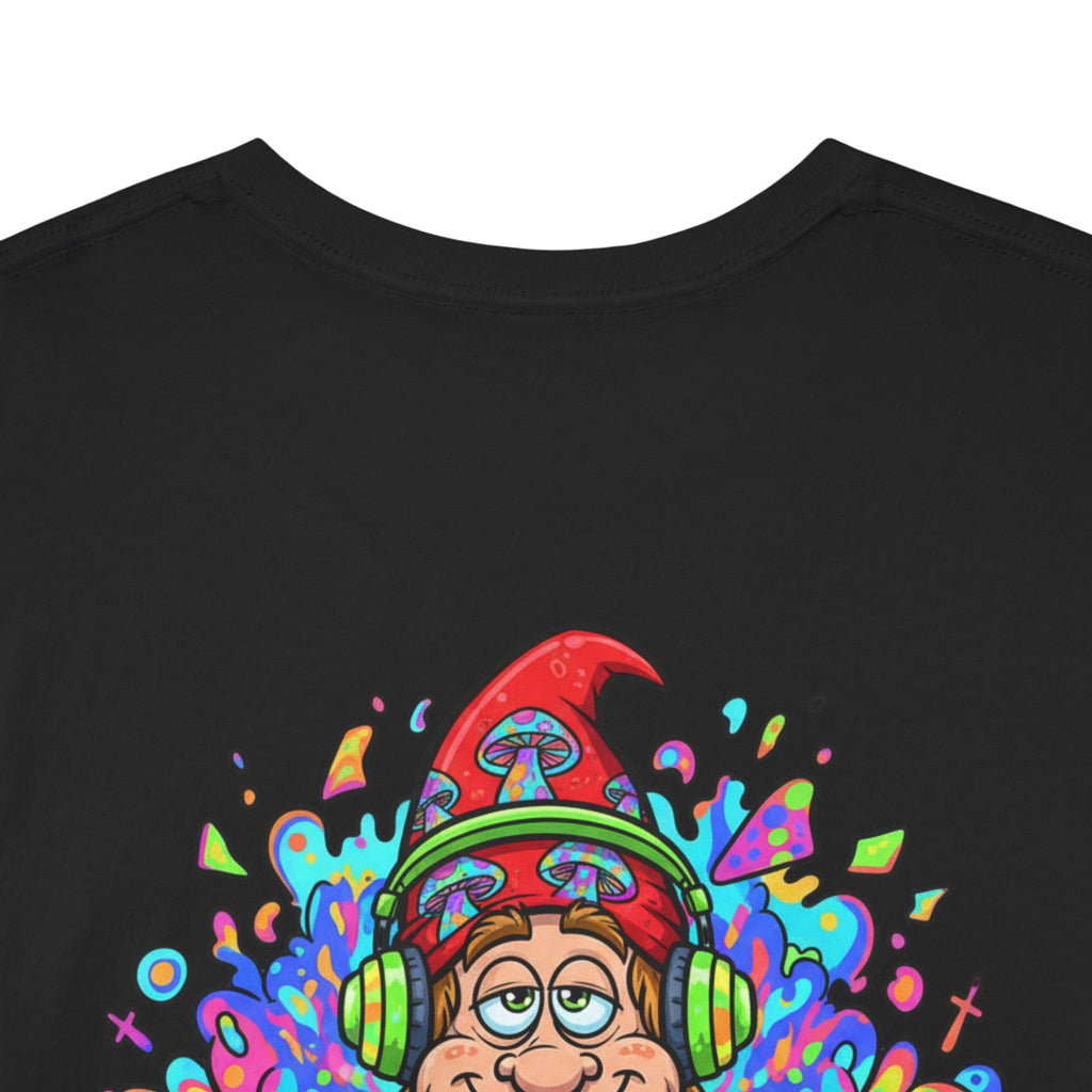 Hippie DJ Back Print Heavy Cotton Tee
