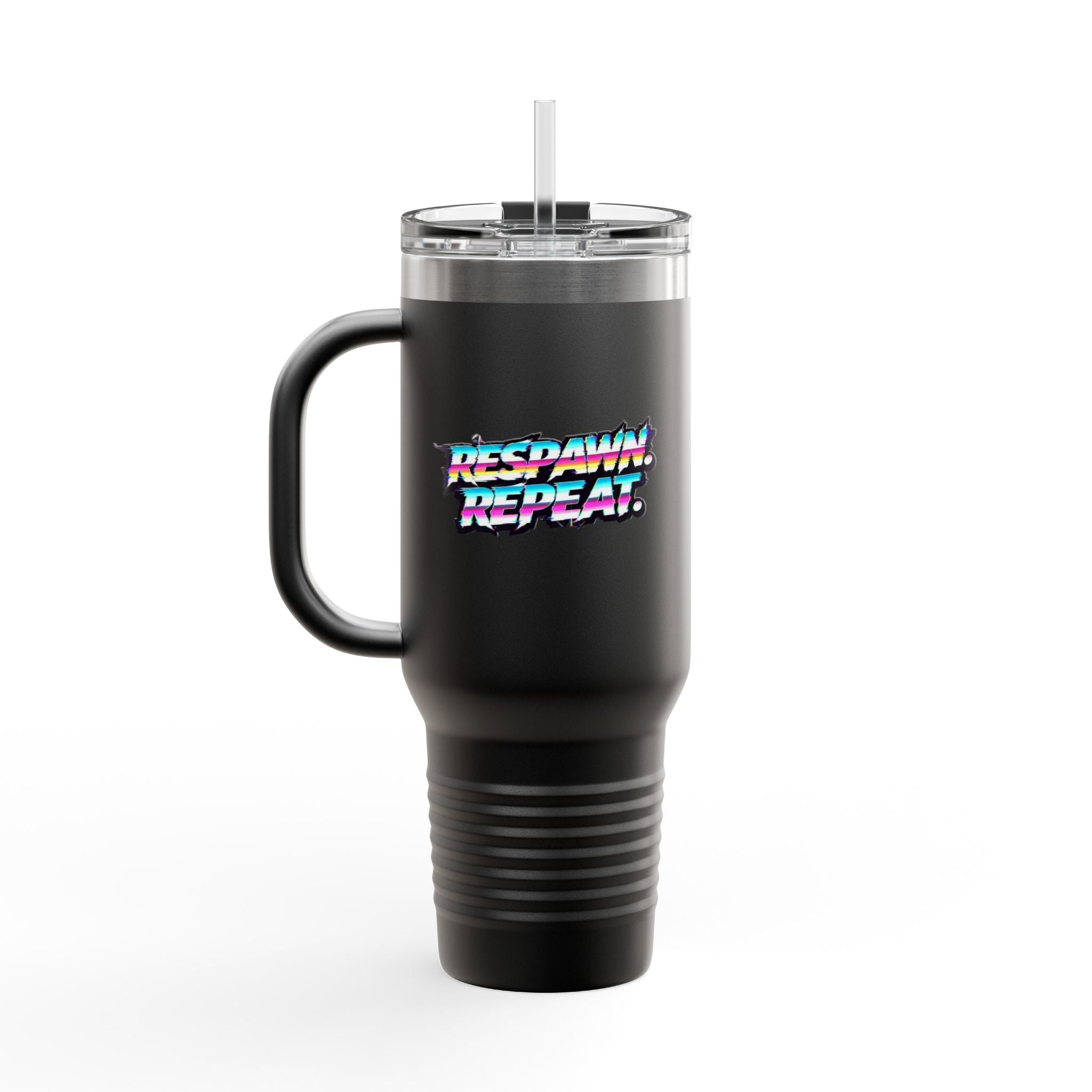 Respawn & Repeat Retro Gamer 40oz Insulated Travel Mug