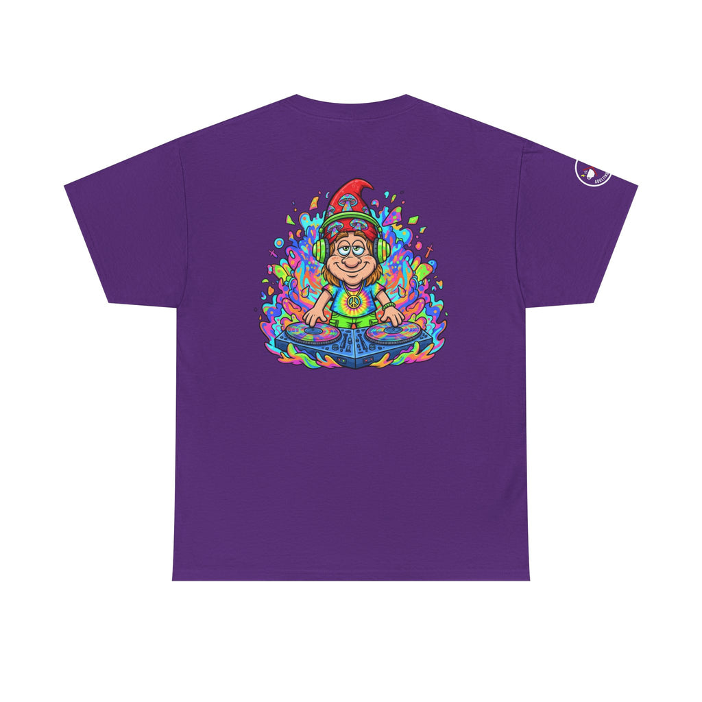 Hippie DJ Back Print Heavy Cotton Tee