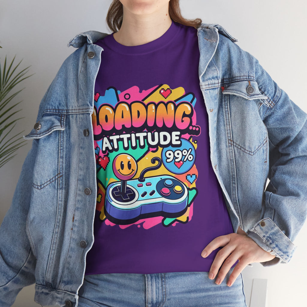 Loading Attitude Retro Gaming Heavy Cotton Tee