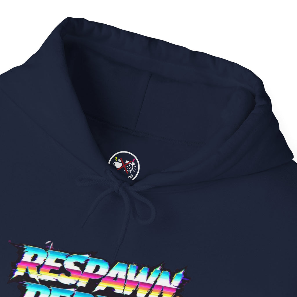 Respawn Repeat Retro Glitch Gamer Hoodie