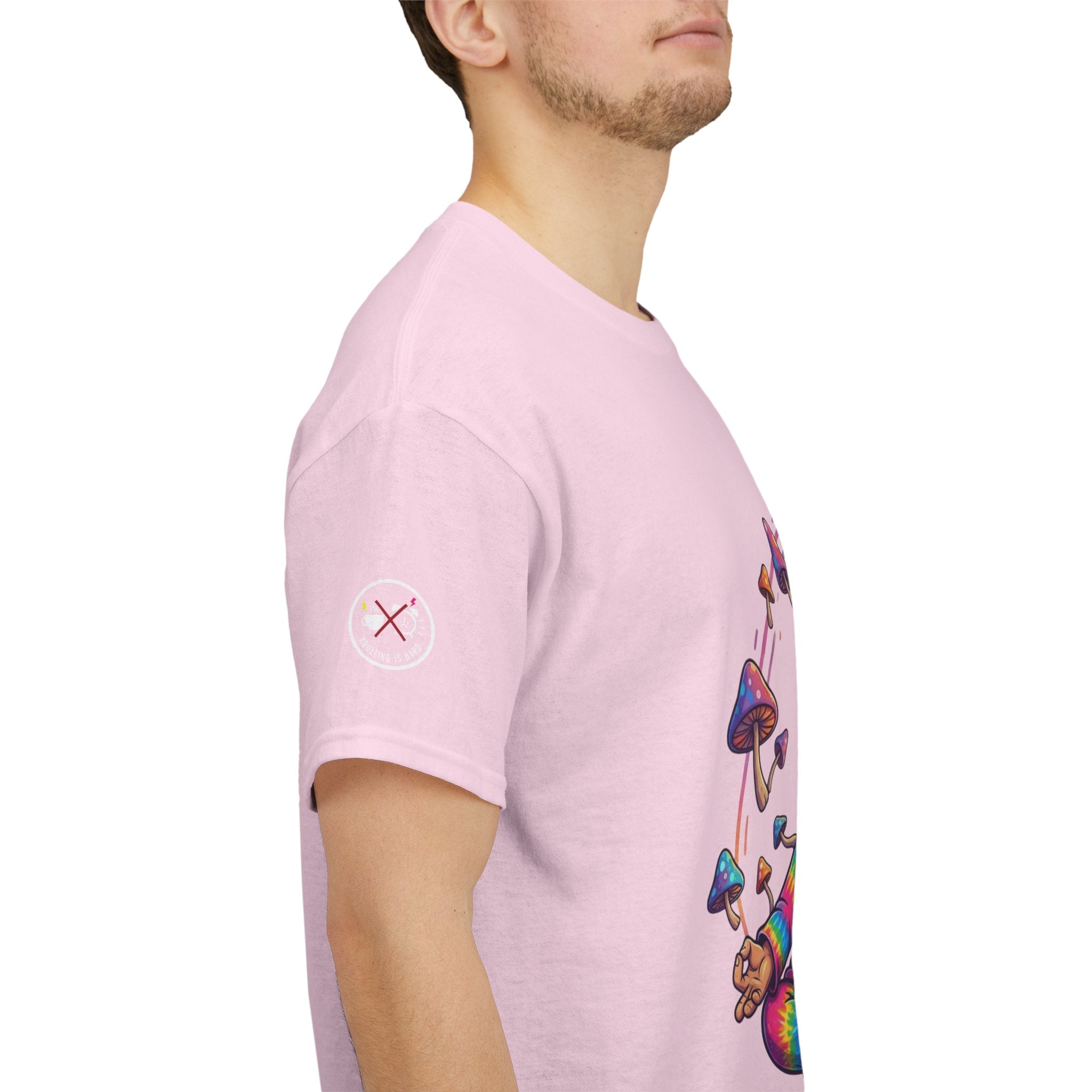 Mushroom Meditation Gnome Heavy Cotton Tee