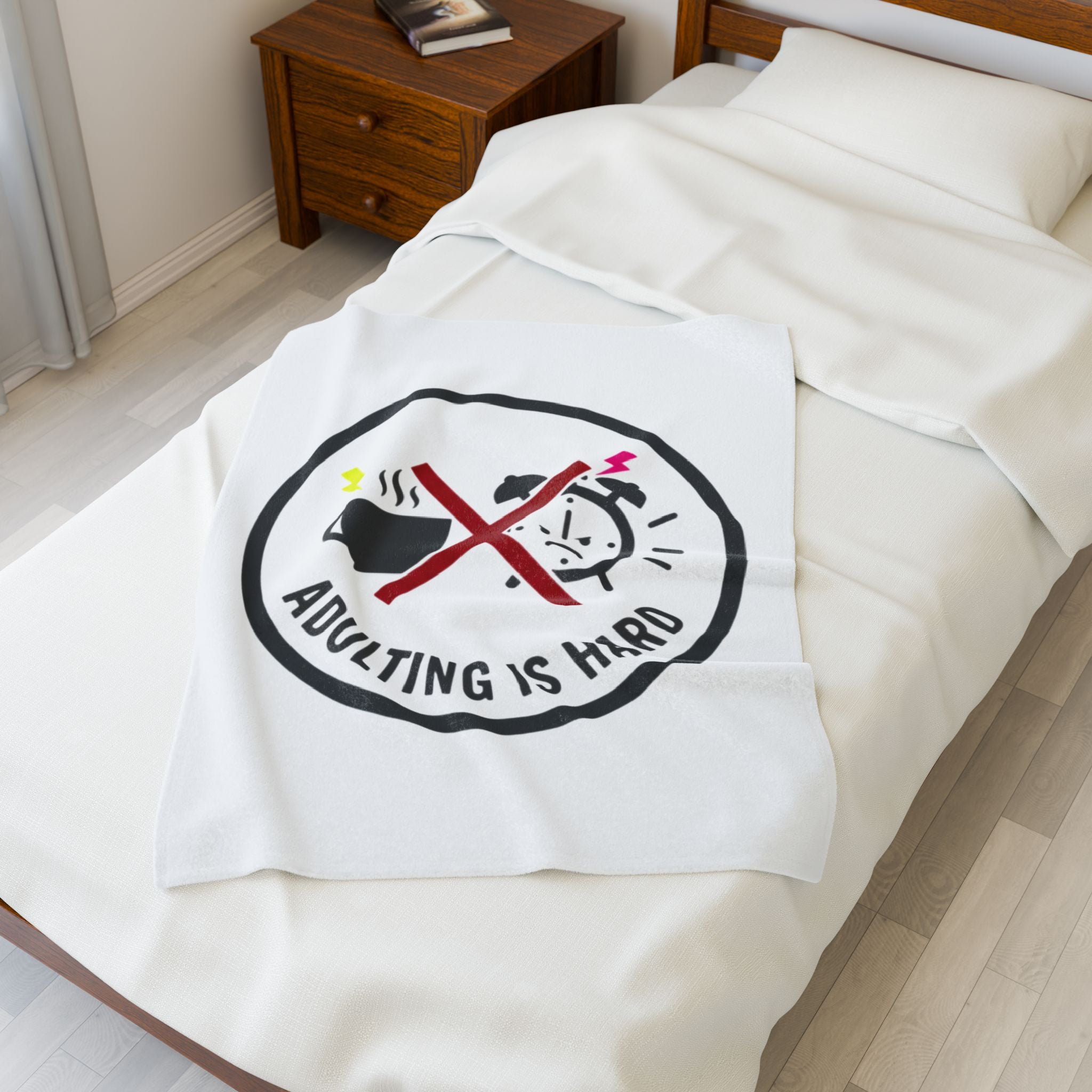 Adulting Is Hard Plush Blanket
