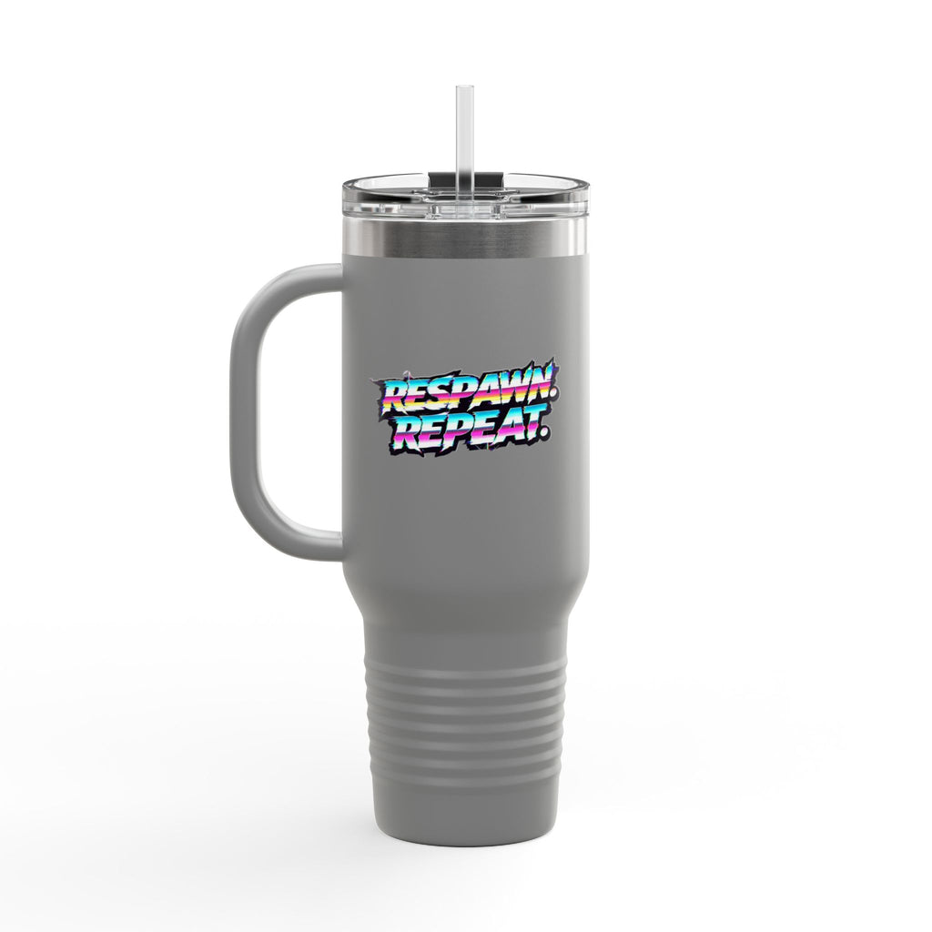 Respawn & Repeat Retro Gamer 40oz Insulated Travel Mug