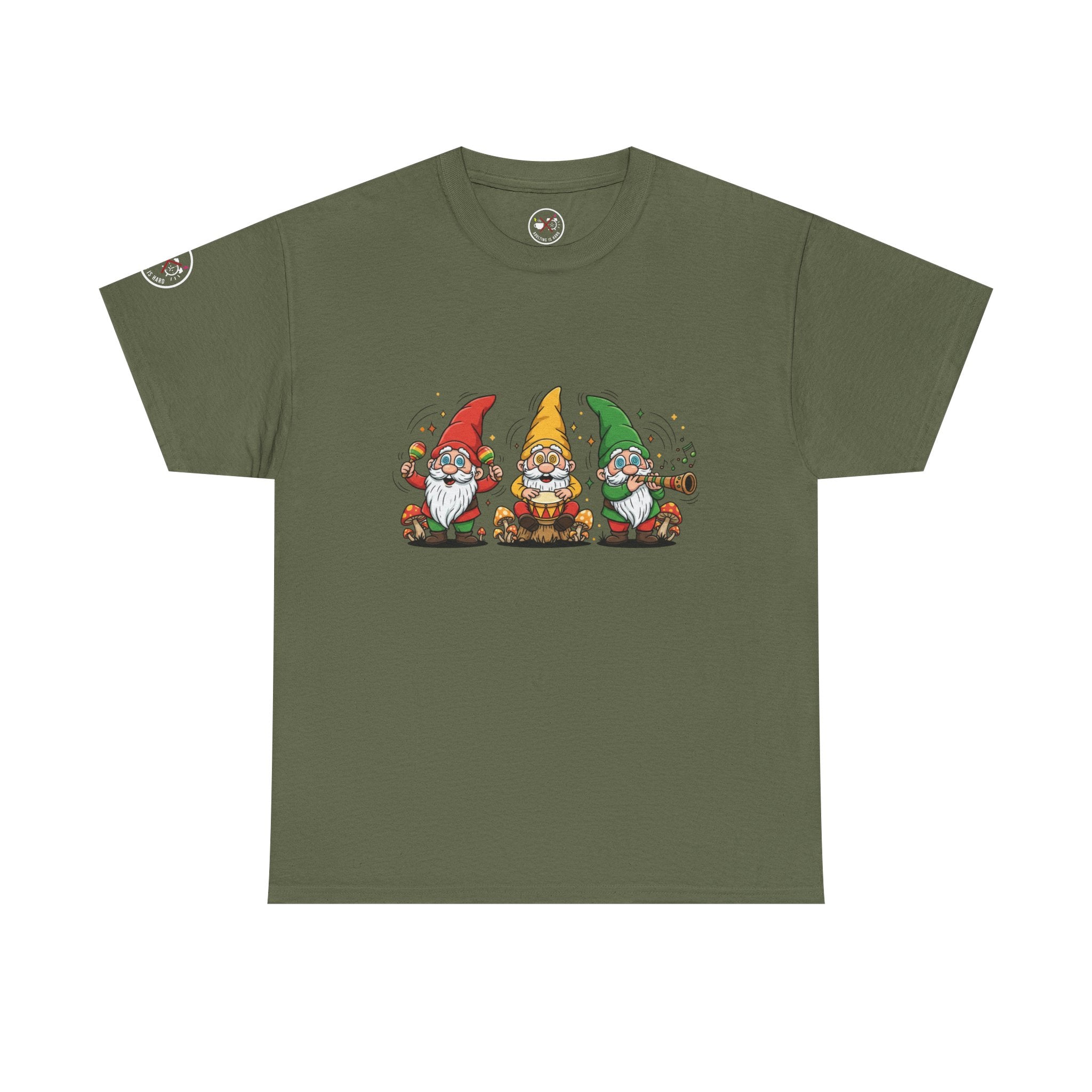 Gnome Trio Jamming Heavy Cotton Tee