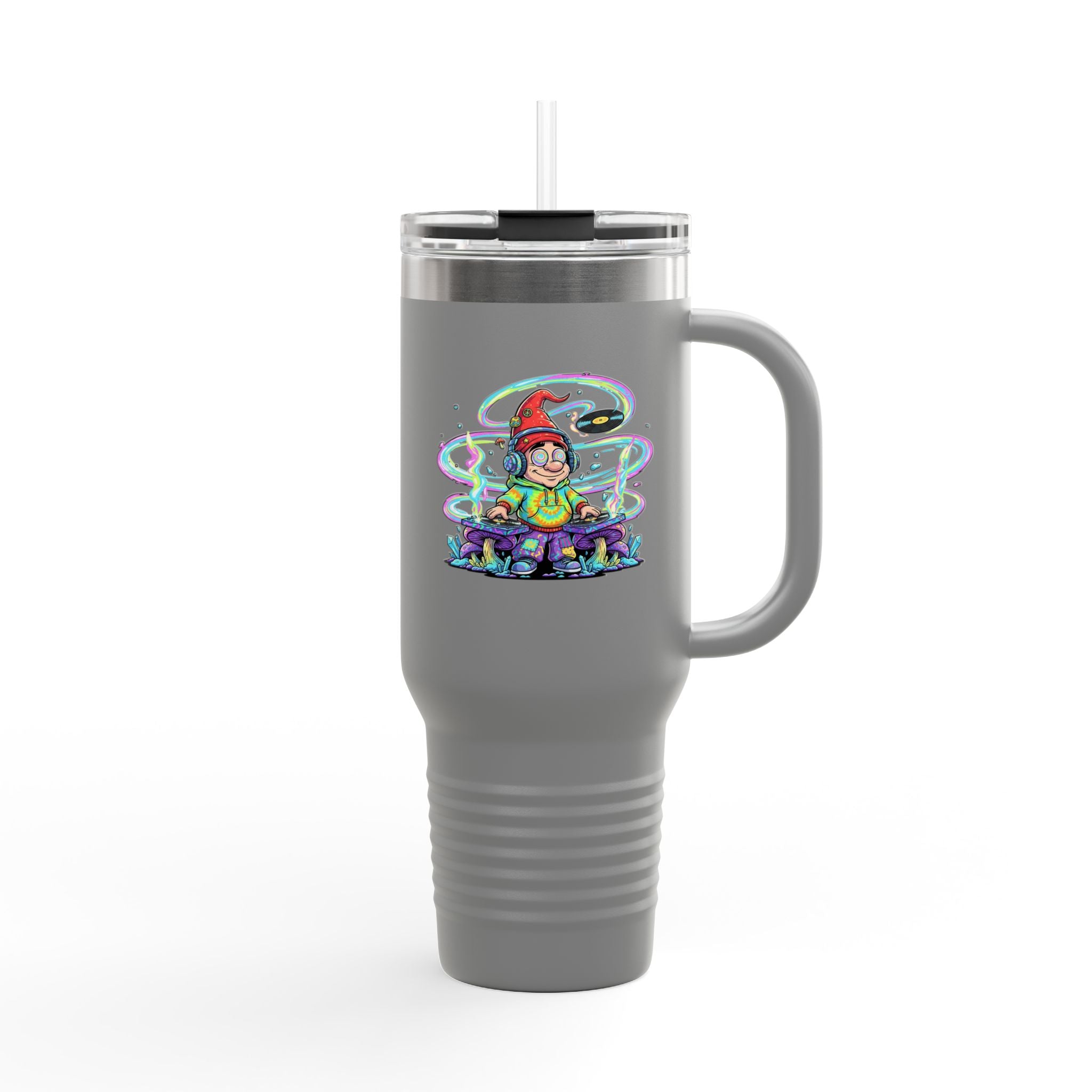 Psychedelic DJ 40oz Insulated Travel Mug