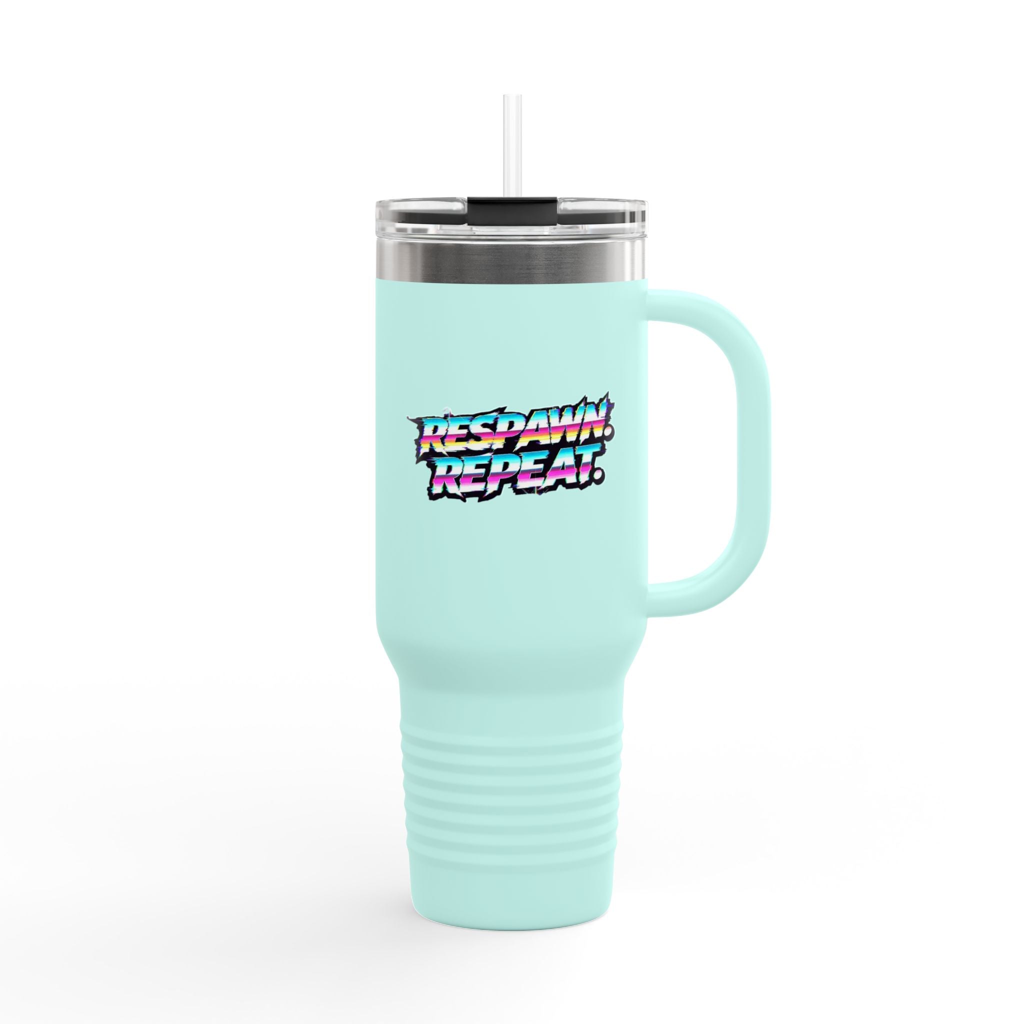 Respawn & Repeat Retro Gamer 40oz Insulated Travel Mug