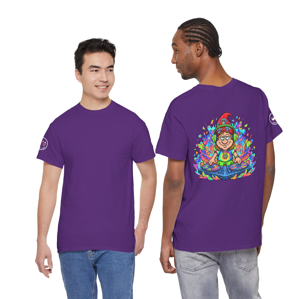 Hippie DJ Back Print Heavy Cotton Tee