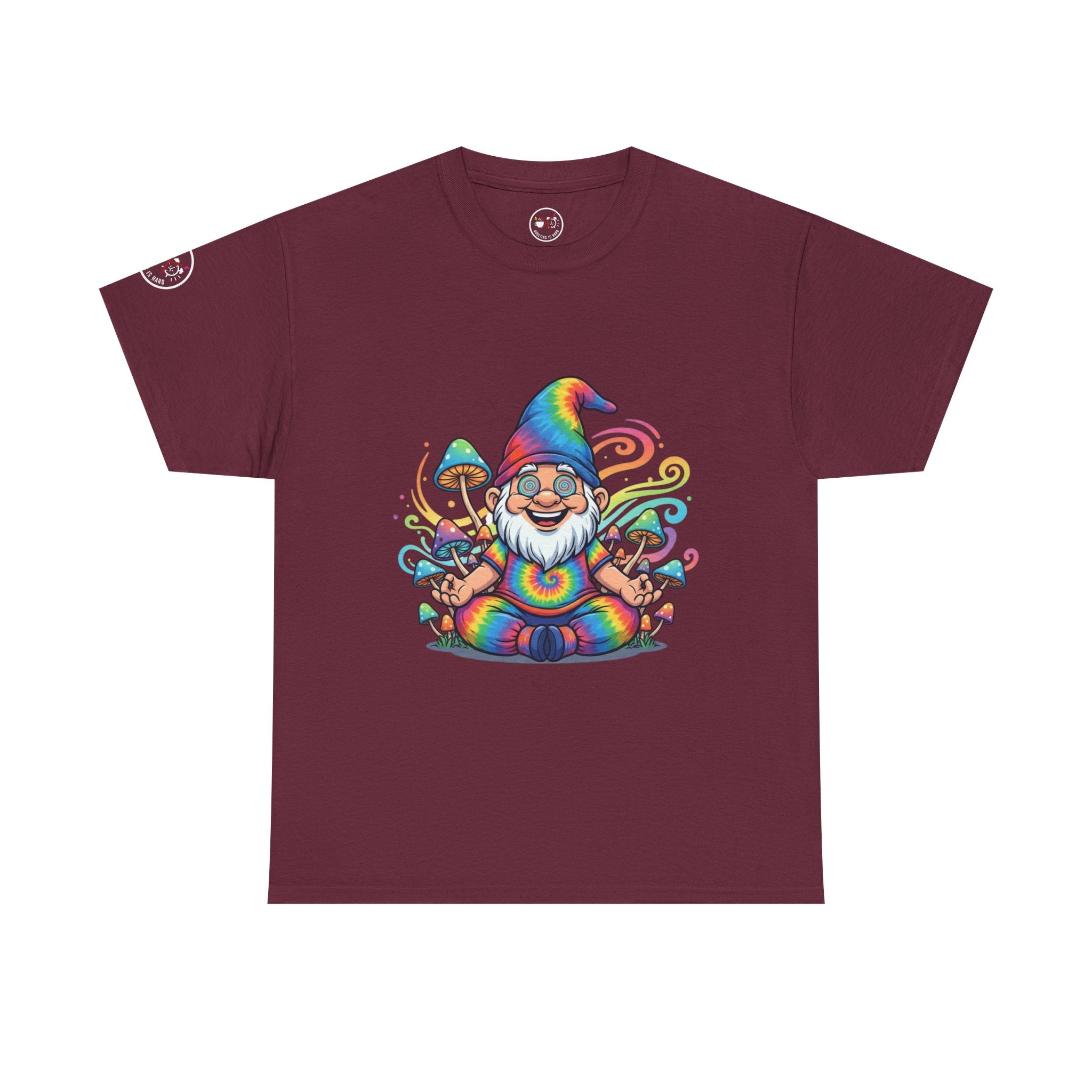 Psychedelic Gnome Heavy Cotton T-Shirt