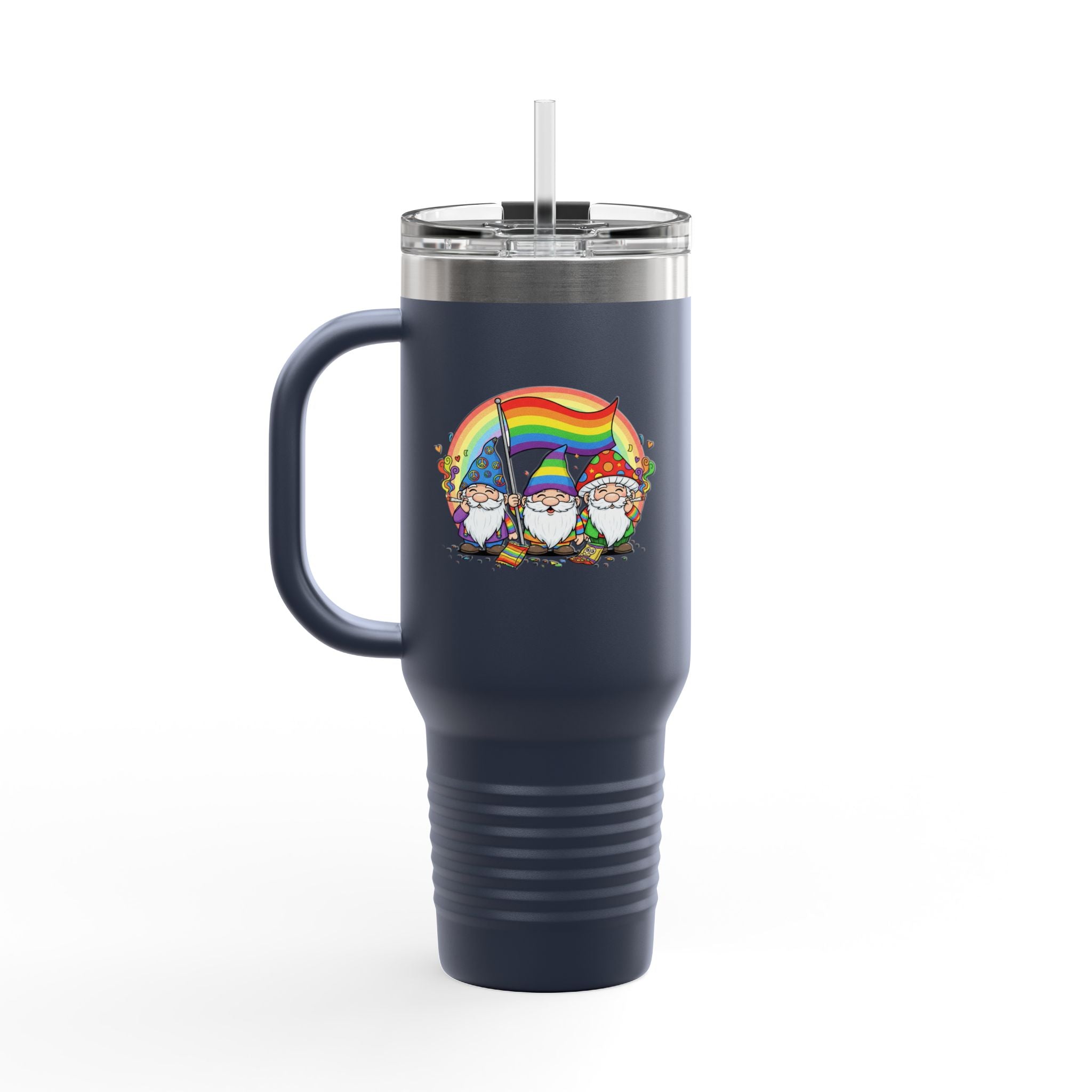 Pride Gnome 40oz Insulated Travel Mug