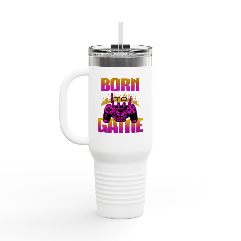 Born to Game 40oz Insulated Travel Mug