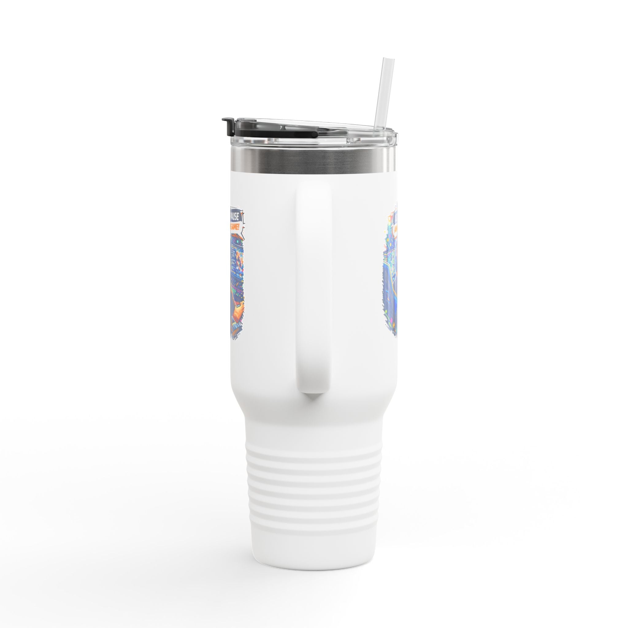 I Can't Pause An Online Game 40oz Insulated Tumbler Mug with Straw