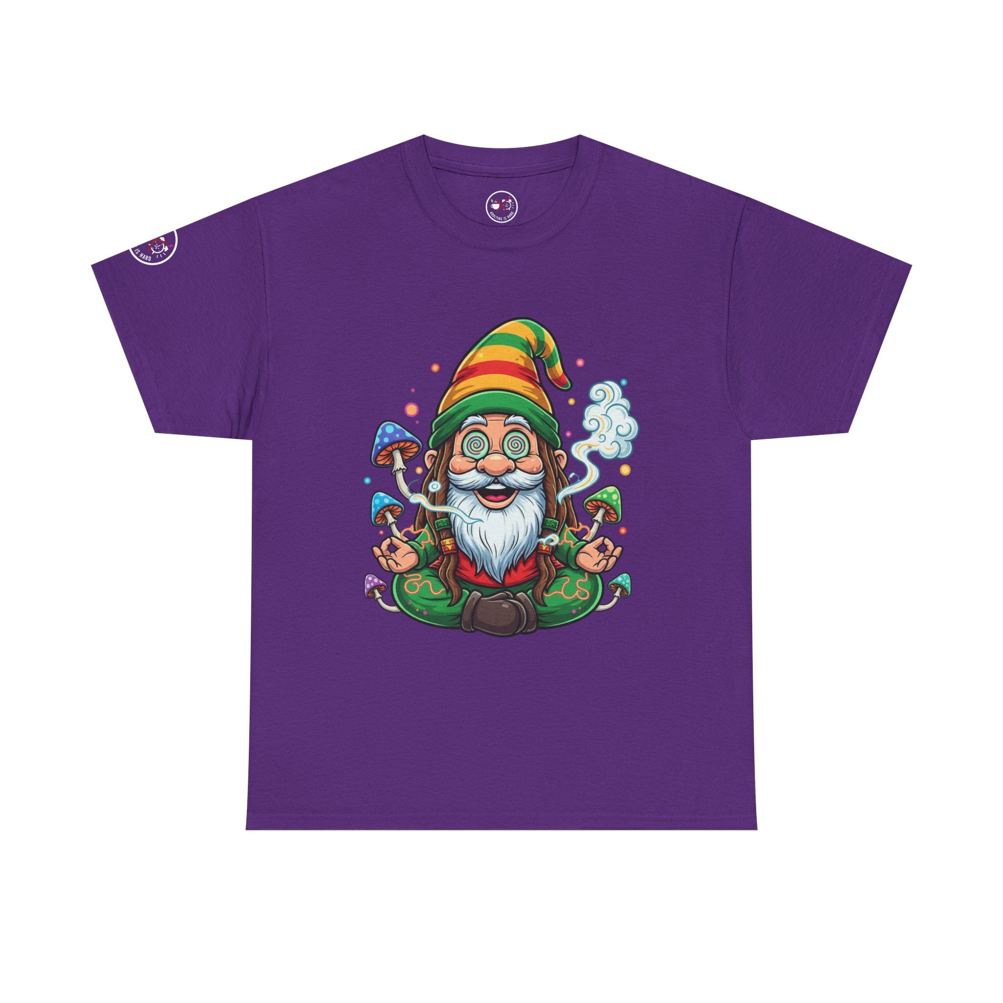 Gnome Meditation Heavy Cotton T‑Shirt