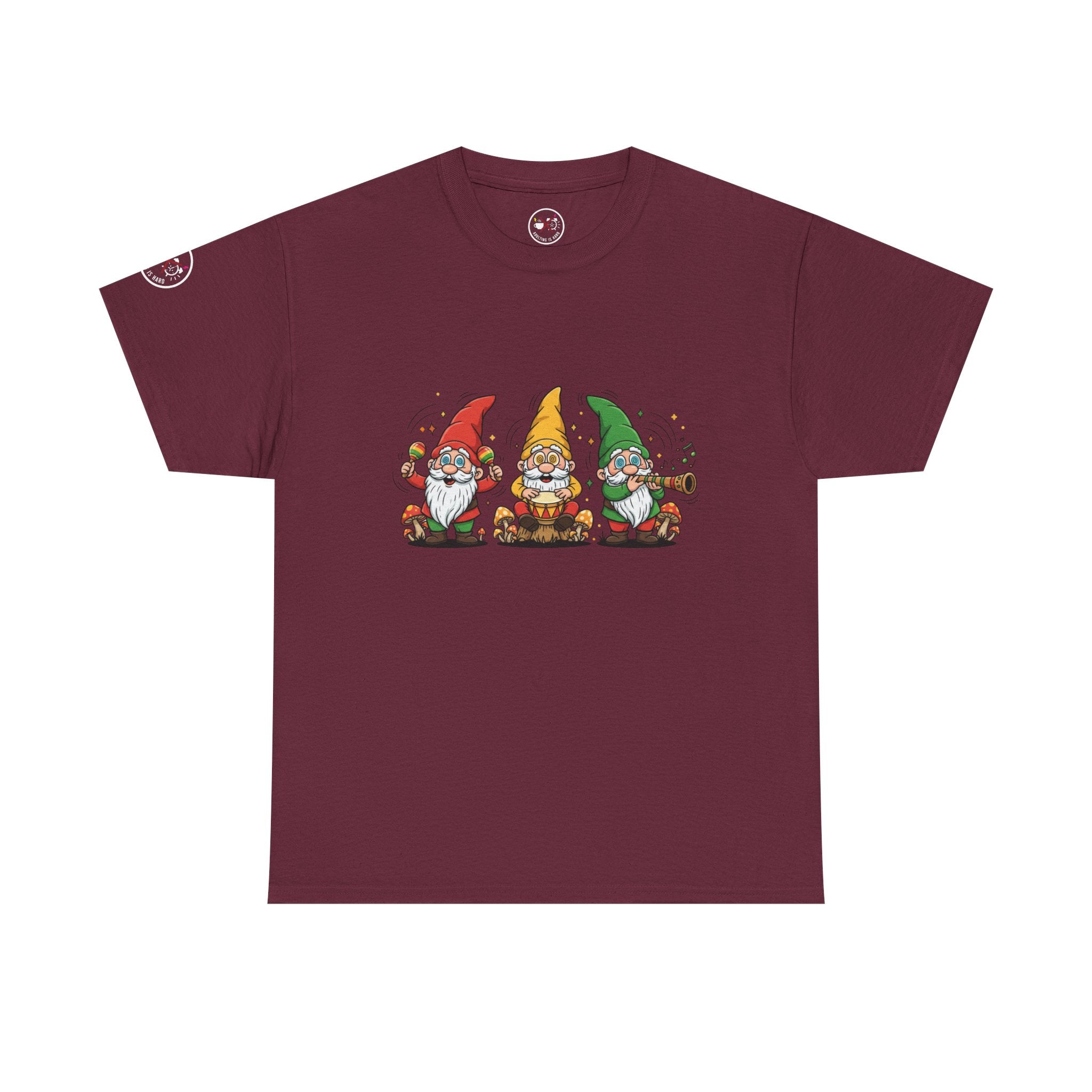 Gnome Trio Jamming Heavy Cotton Tee