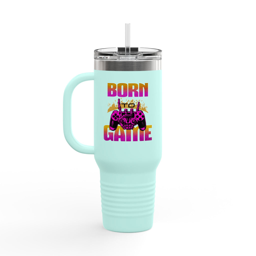 Born to Game 40oz Insulated Travel Mug