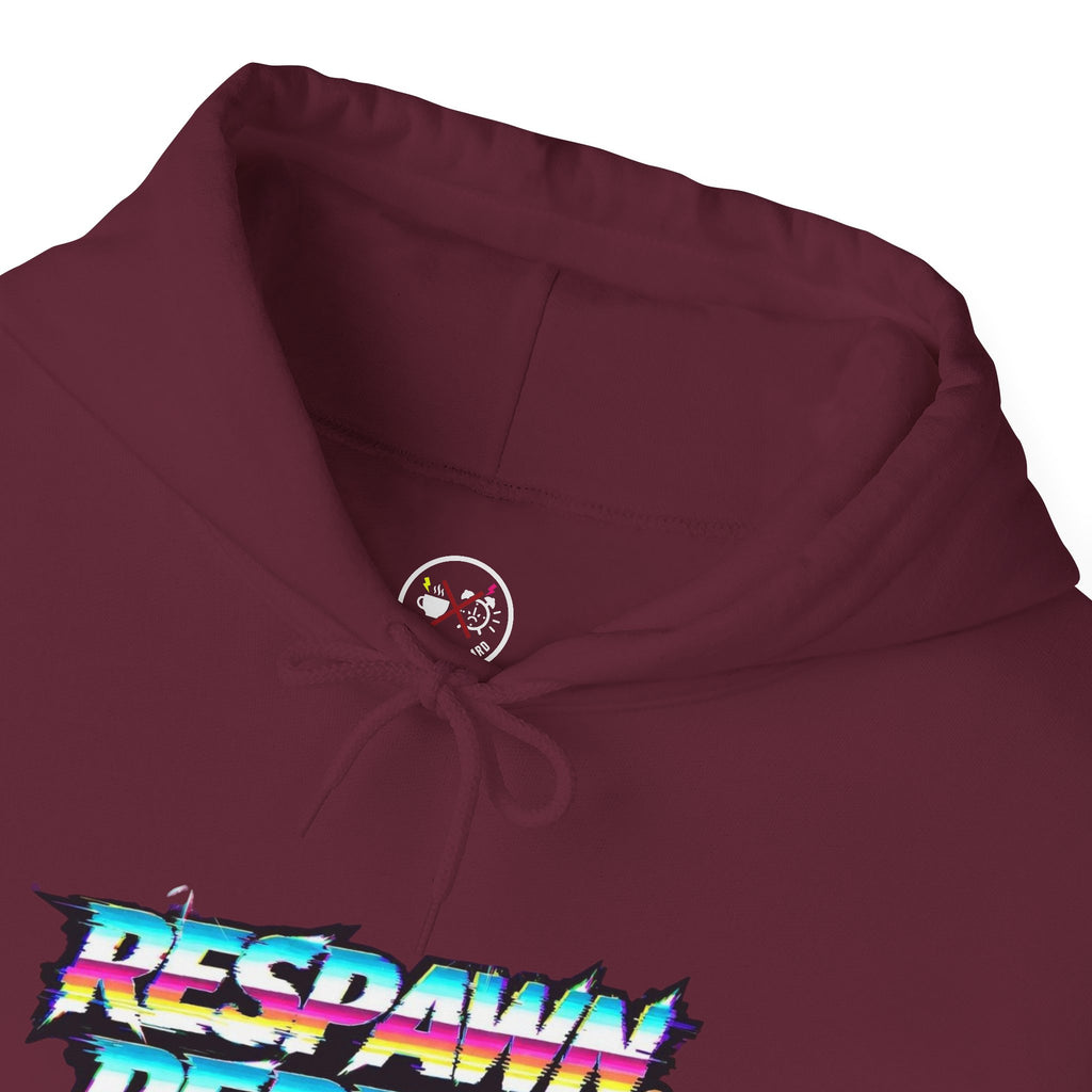 Respawn Repeat Retro Glitch Gamer Hoodie