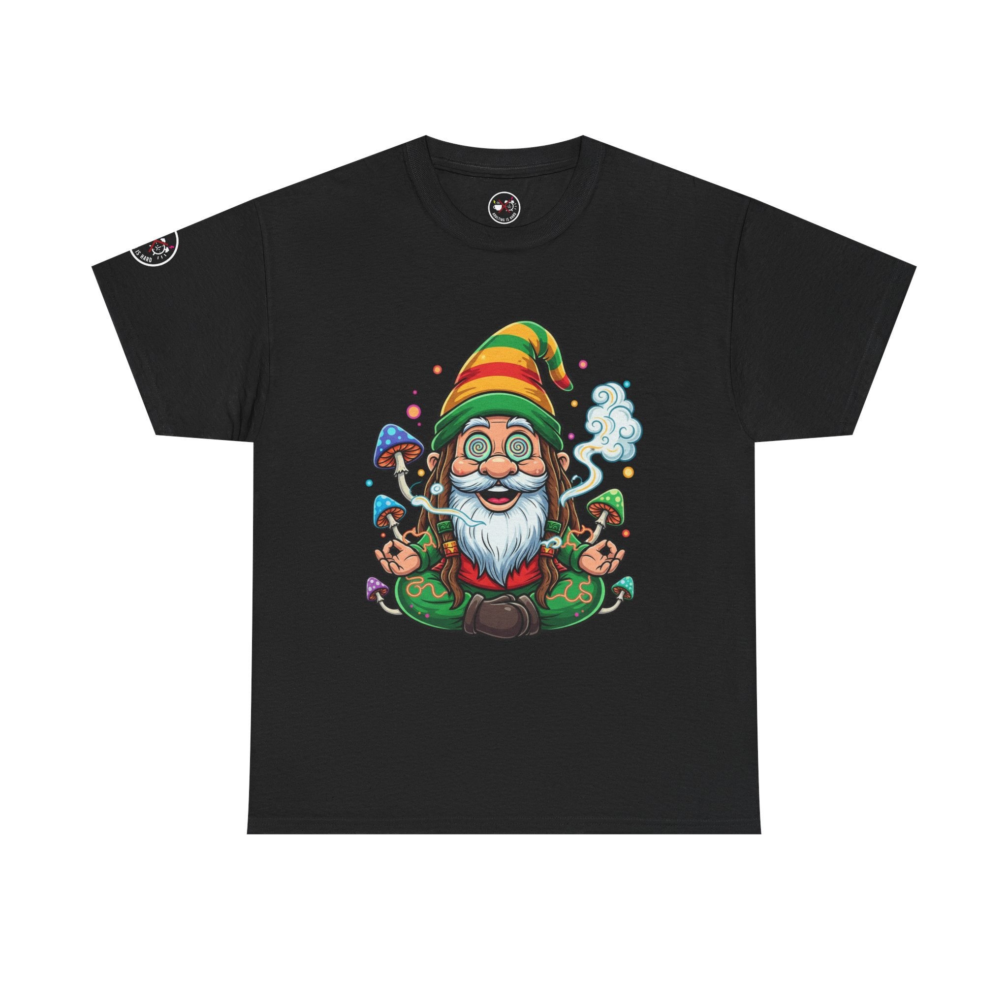 Gnome Meditation Heavy Cotton T‑Shirt
