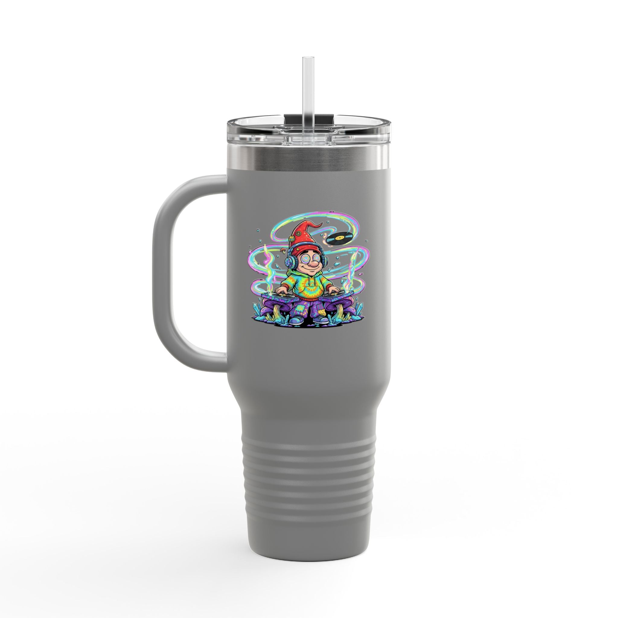 Psychedelic DJ 40oz Insulated Travel Mug