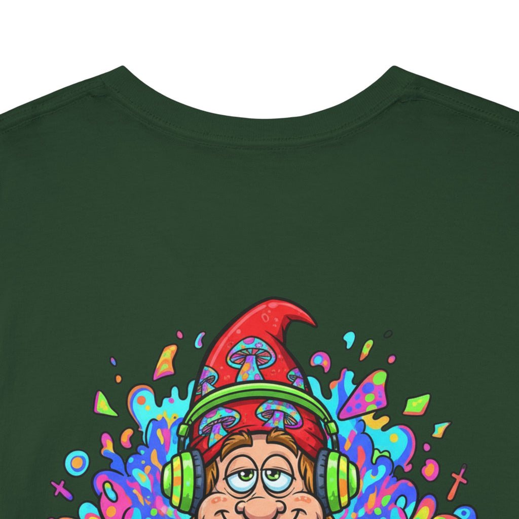 Hippie DJ Back Print Heavy Cotton Tee
