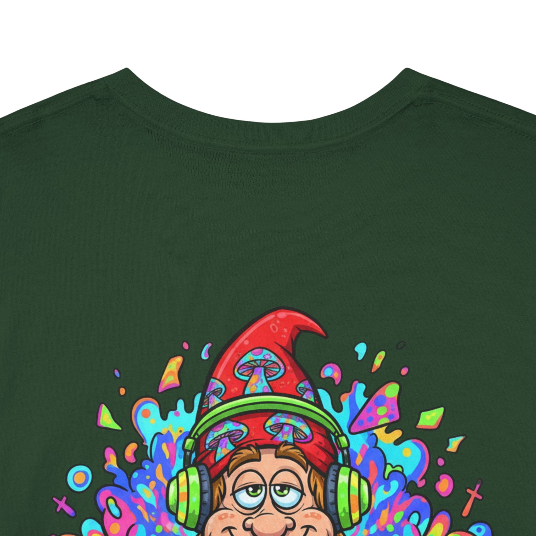 Hippie DJ Back Print Heavy Cotton Tee