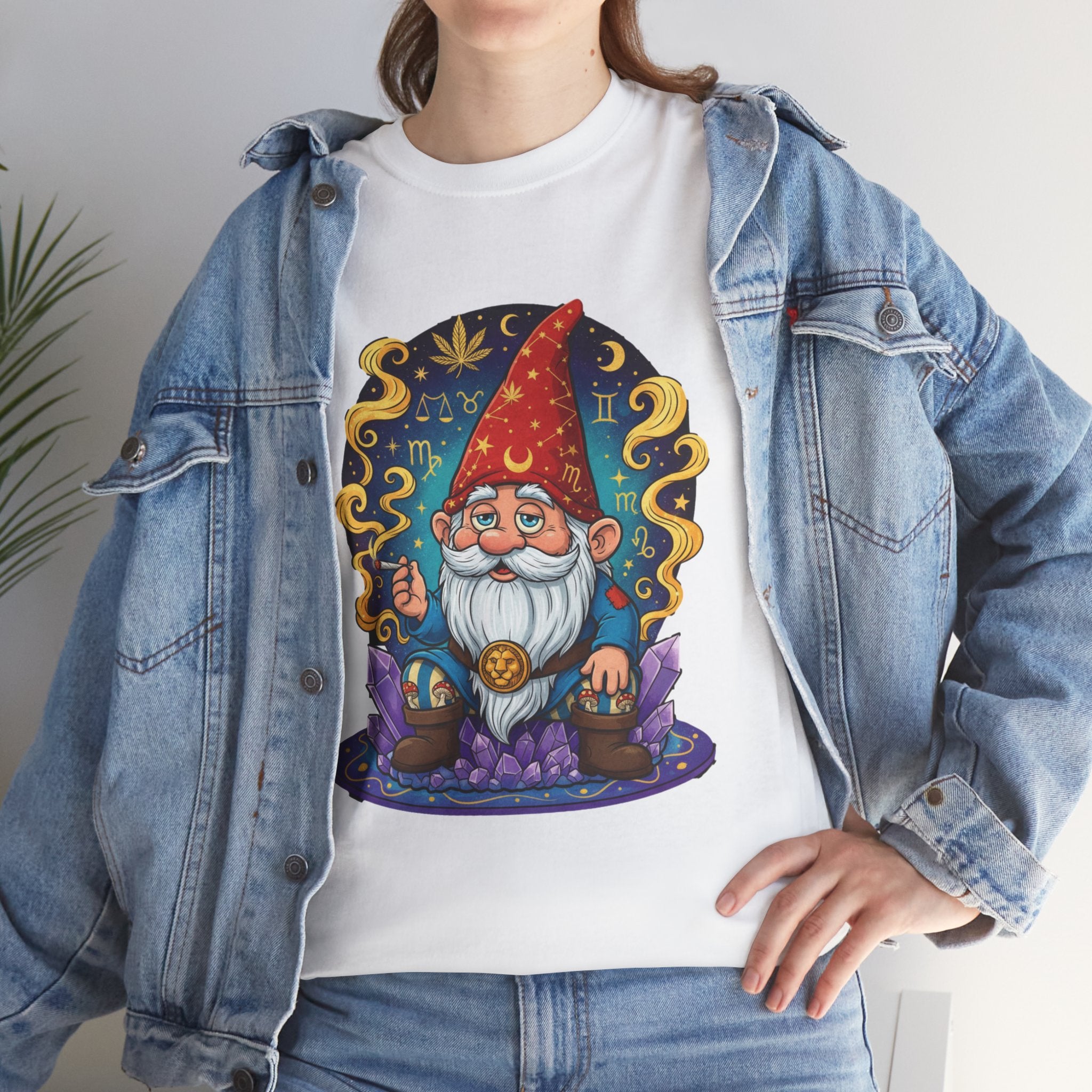 Gnome Wizard Heavy Cotton T‑Shirt