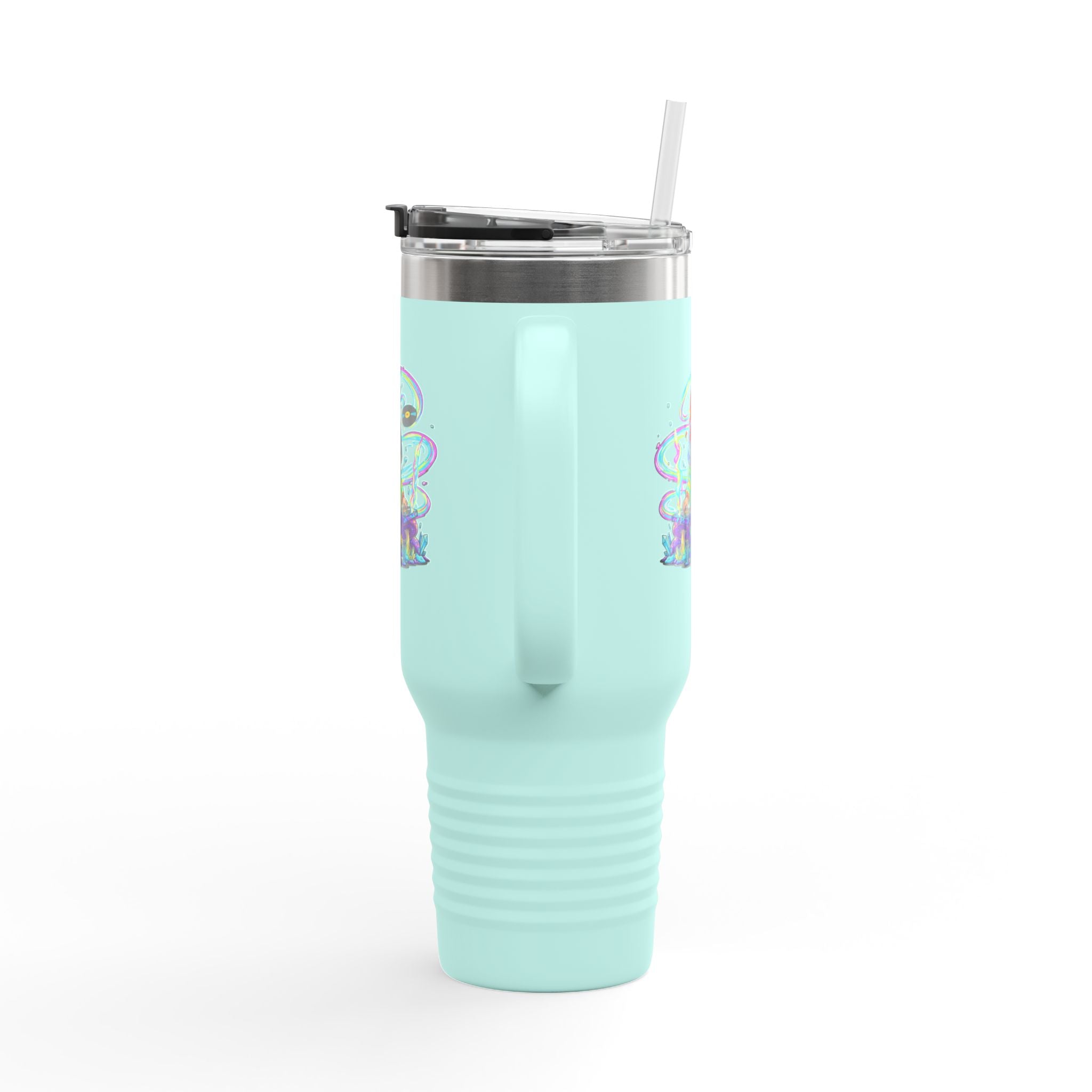 Psychedelic DJ 40oz Insulated Travel Mug