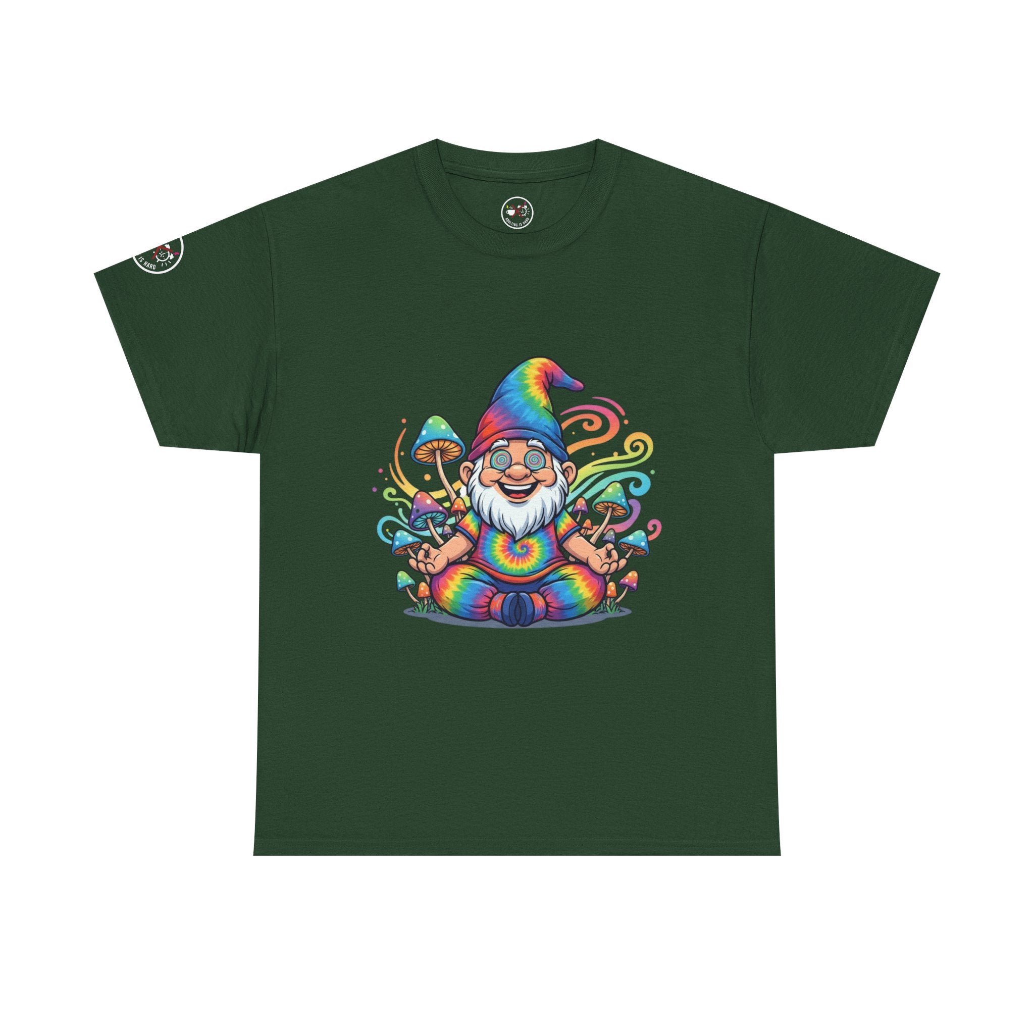 Psychedelic Gnome Heavy Cotton T-Shirt