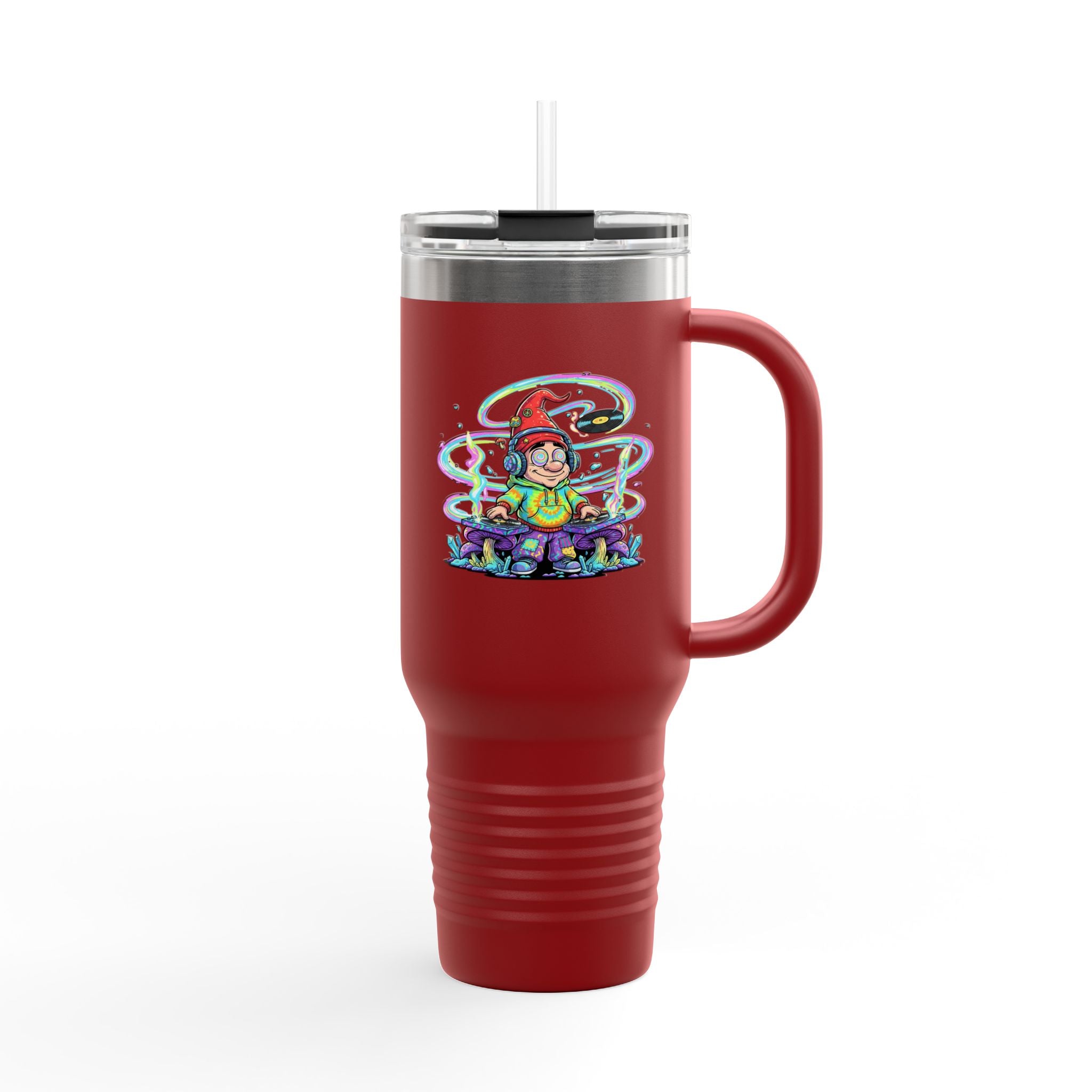 Psychedelic DJ 40oz Insulated Travel Mug
