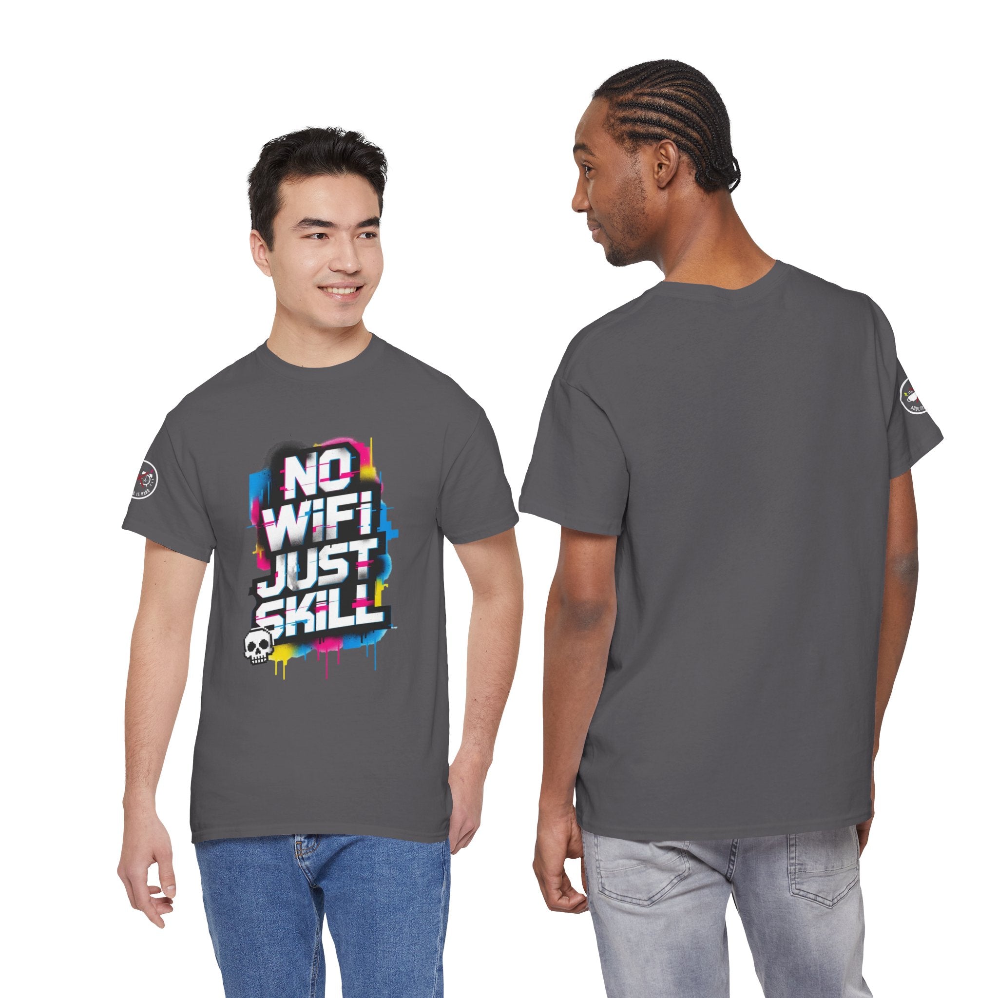 No WiFi Just Skill Heavy Cotton T-Shirt