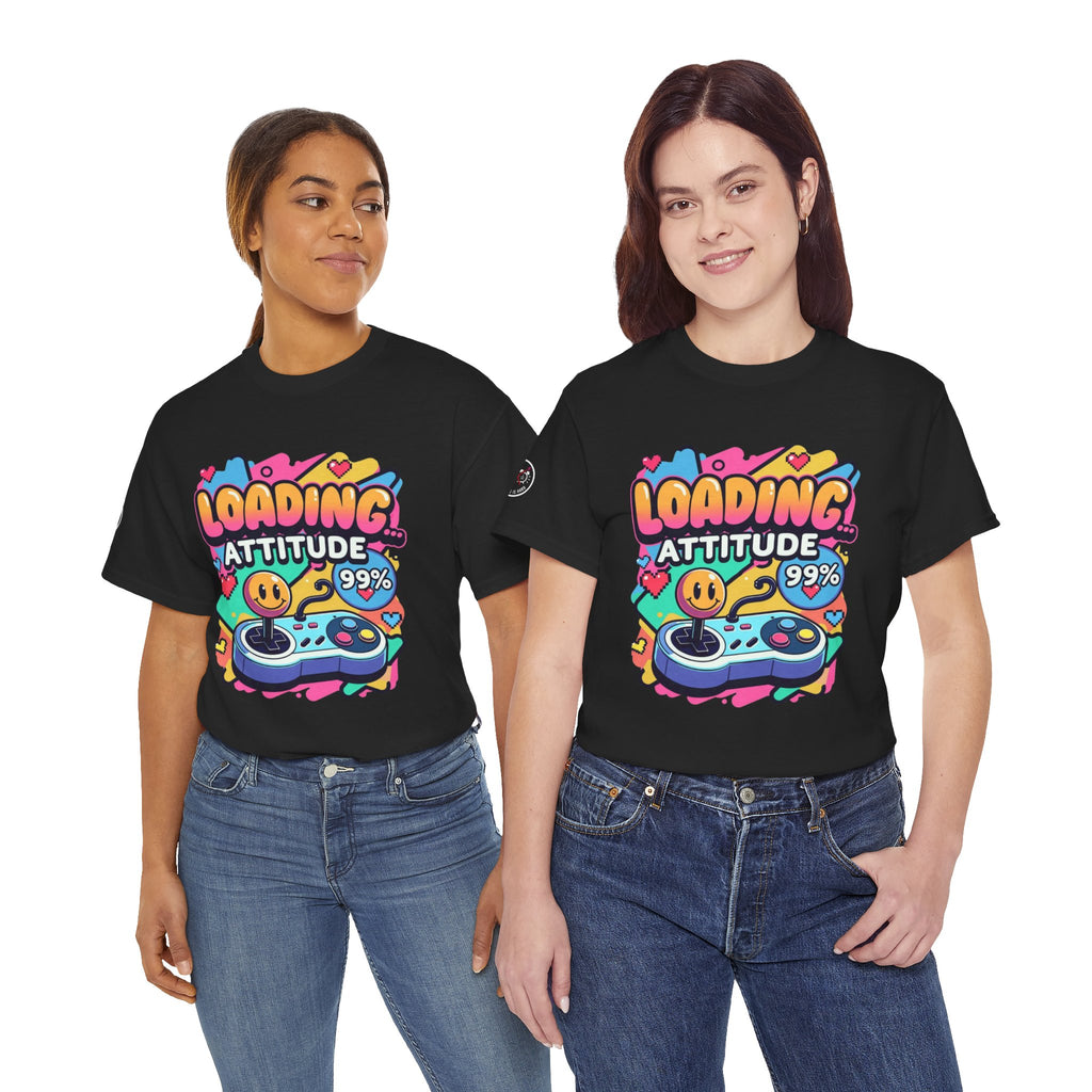 Loading Attitude Retro Gaming Heavy Cotton Tee