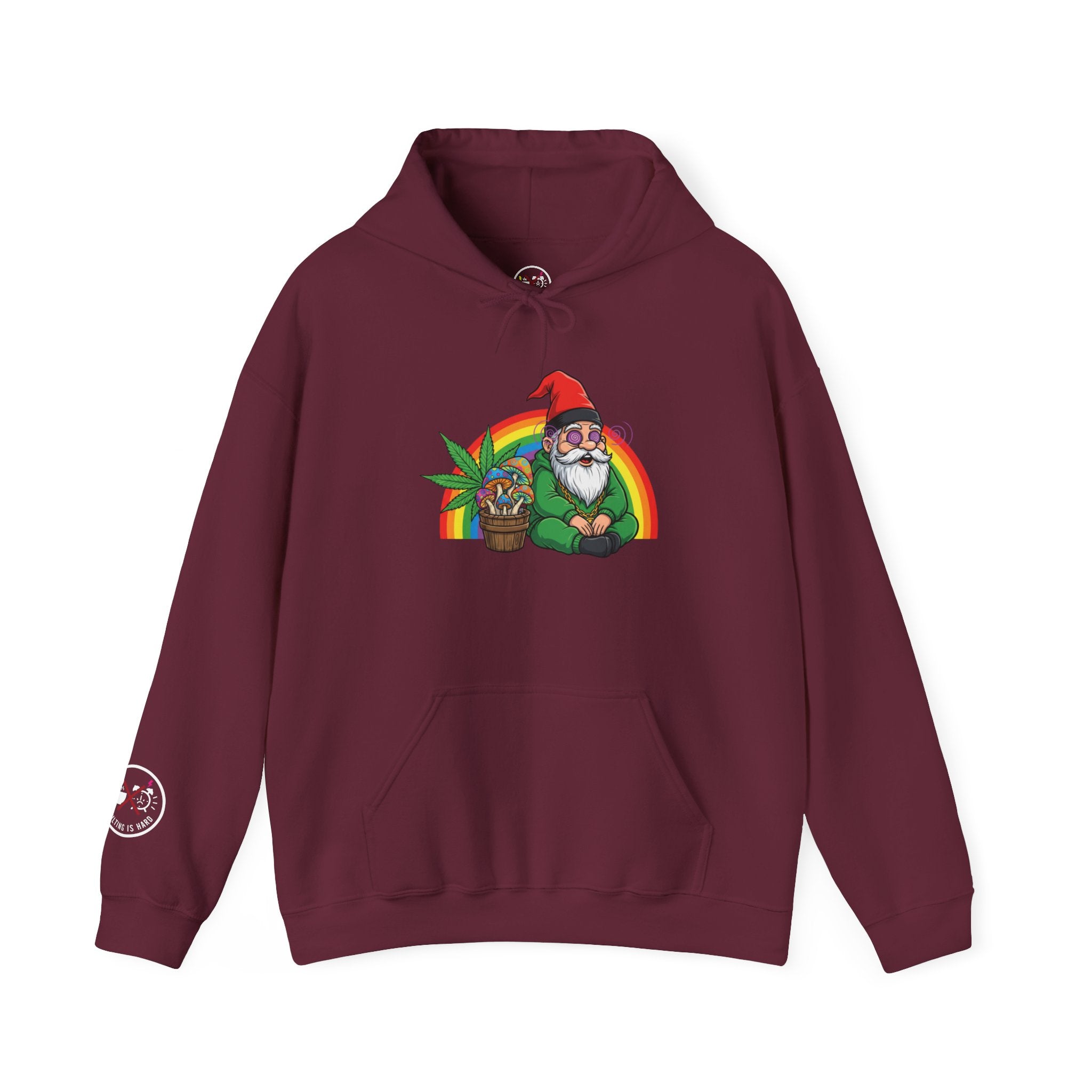 Gnome & Pot Of Treasure Rainbow Hoodie