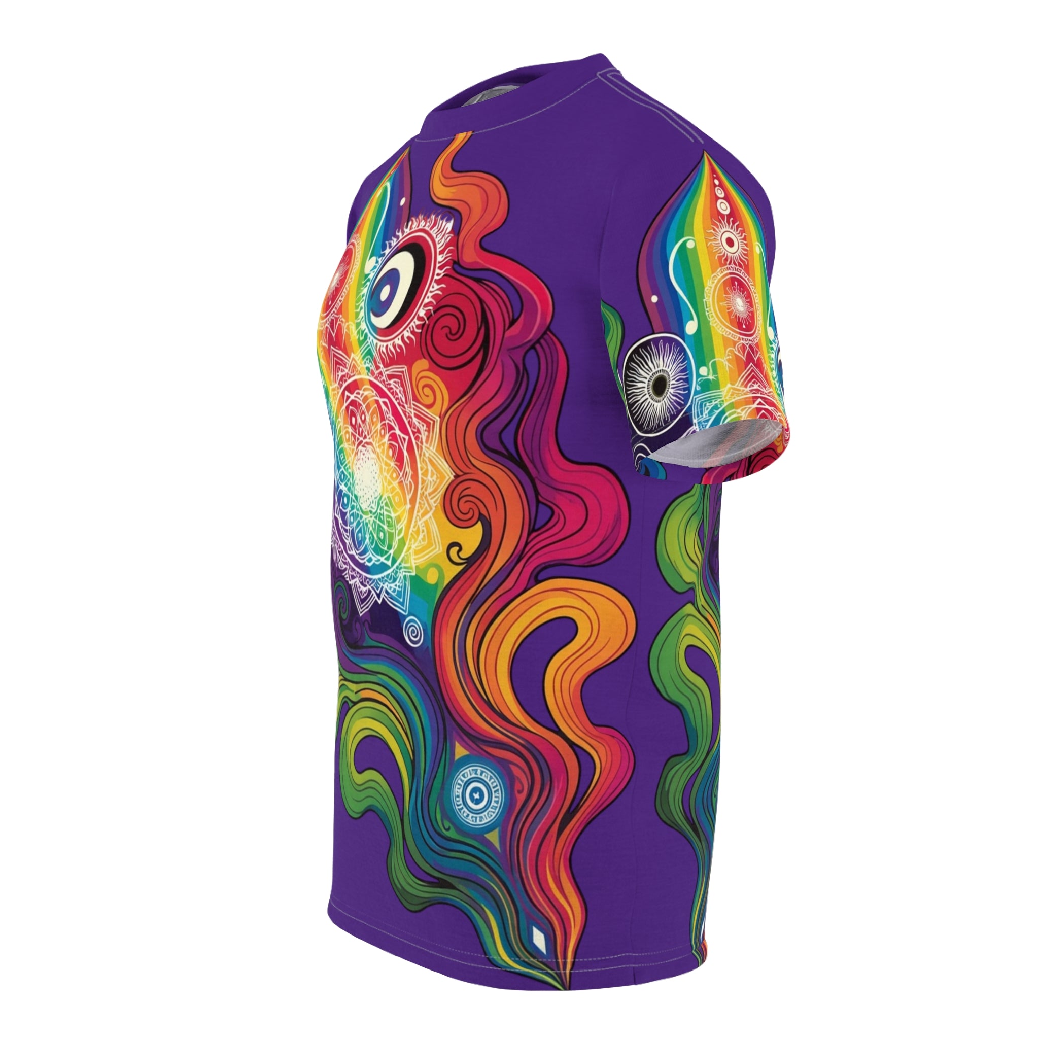 Psychedelic Rainbow Cosmic Tee