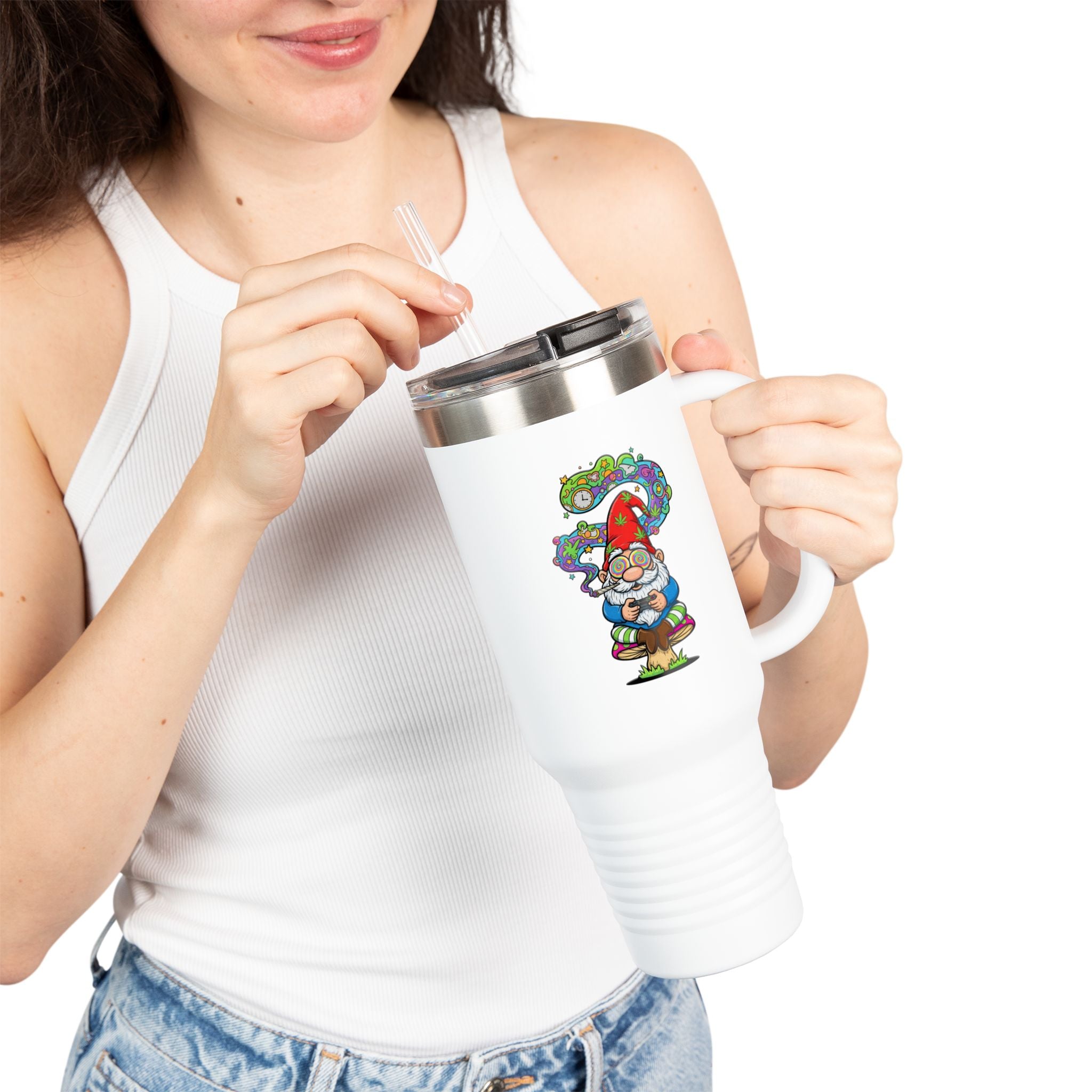 Gaming Gnome 40oz Insulated Travel Mug
