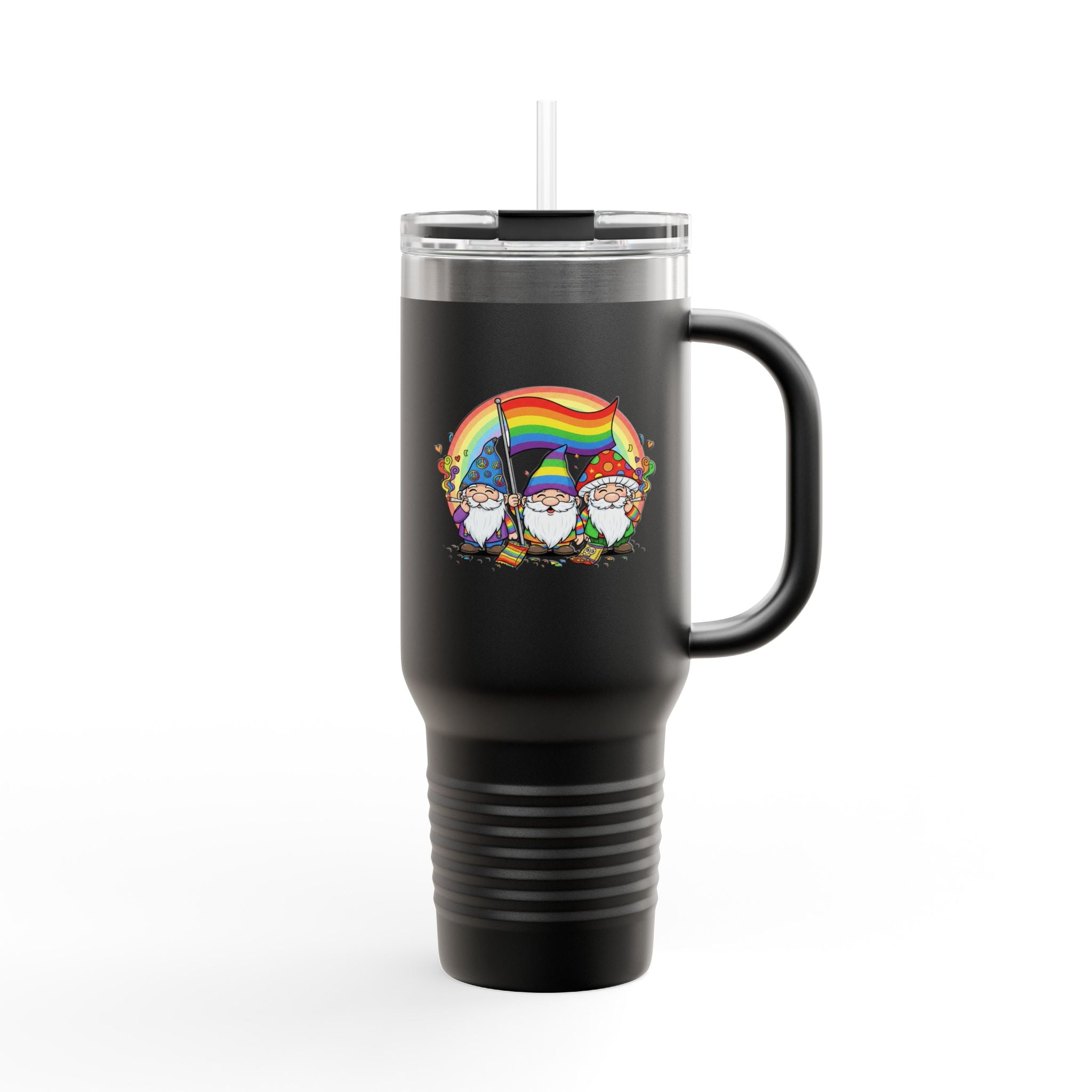 Pride Gnome 40oz Insulated Travel Mug