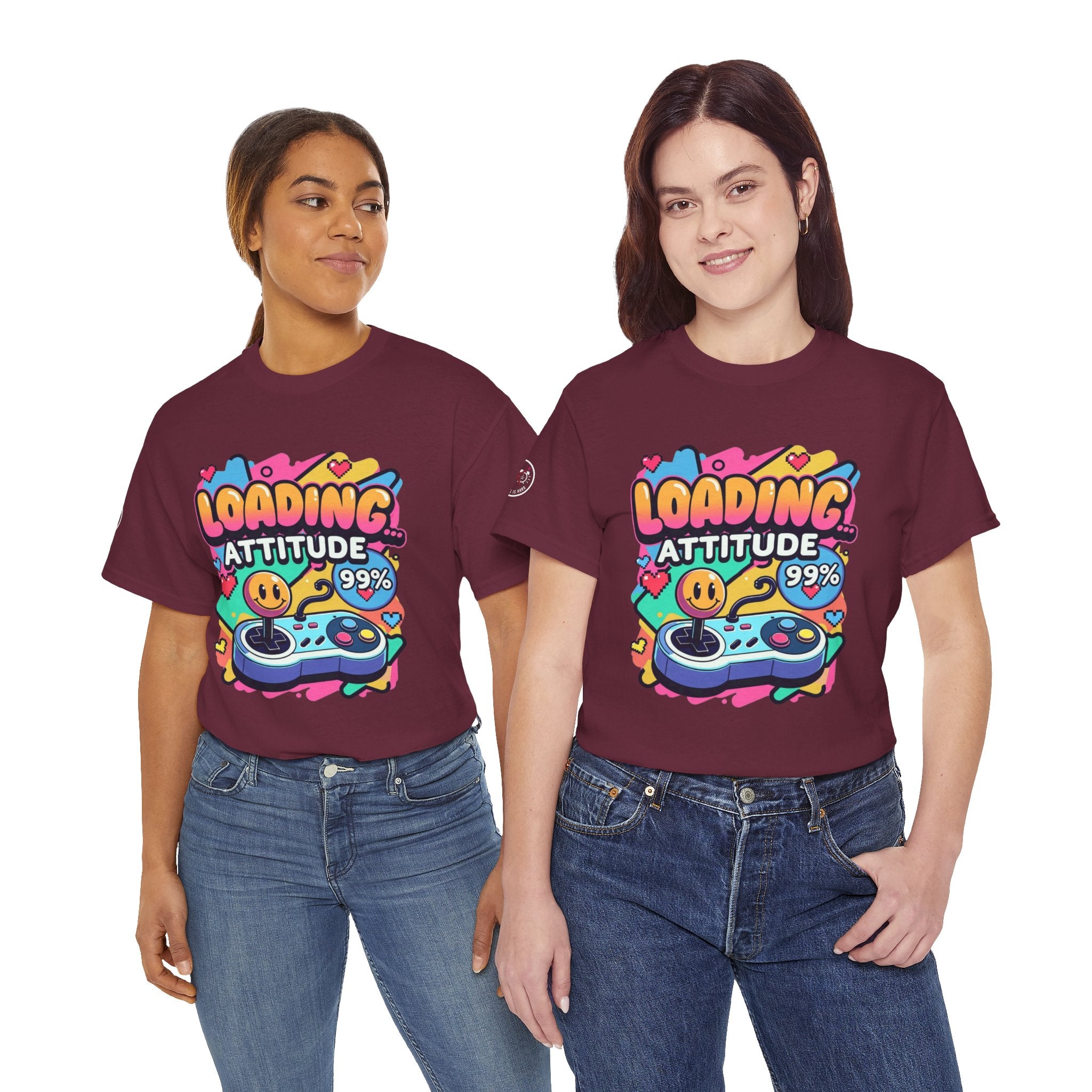 Loading Attitude Retro Gaming Heavy Cotton Tee